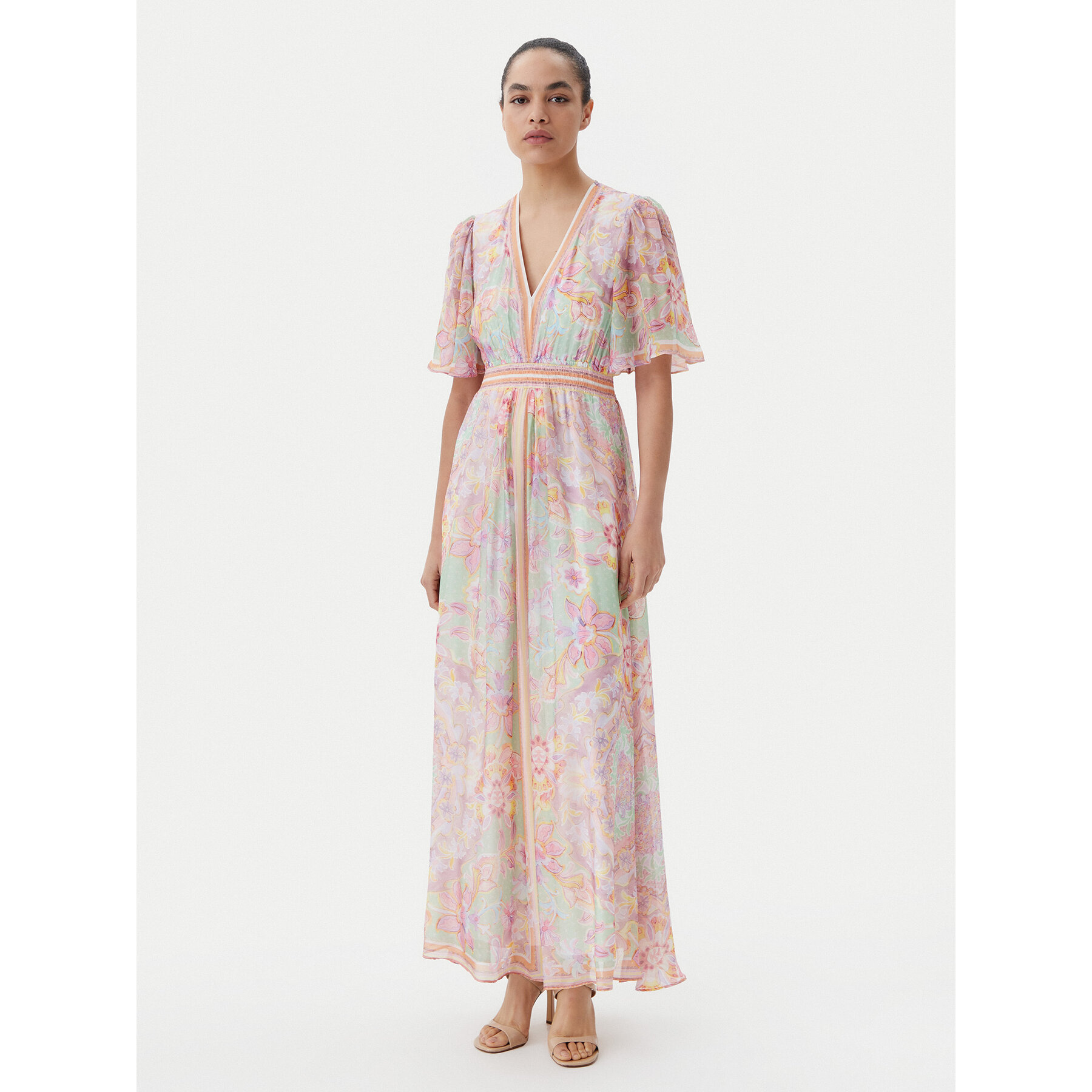 Hale Bob Sommerkleid with silk 4ZCA610M Bunt Regular Fit