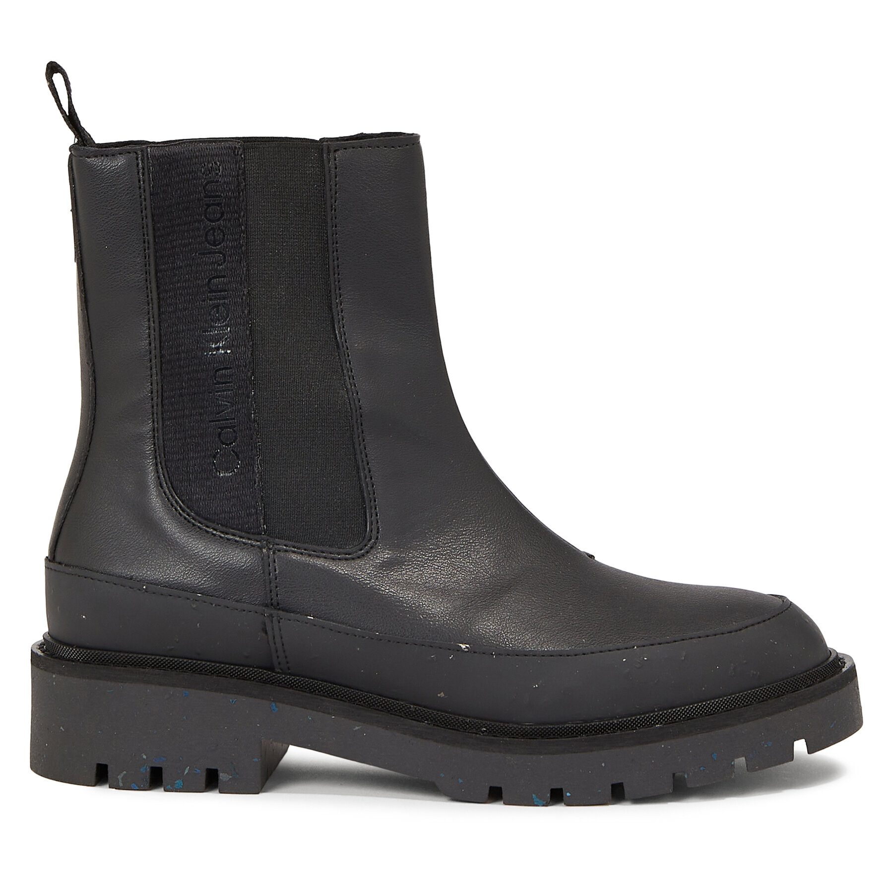 Členková obuv s elastickým prvkom Calvin Klein Jeans Combat Mid Chelsea Wn YW0YW01254 Čierna