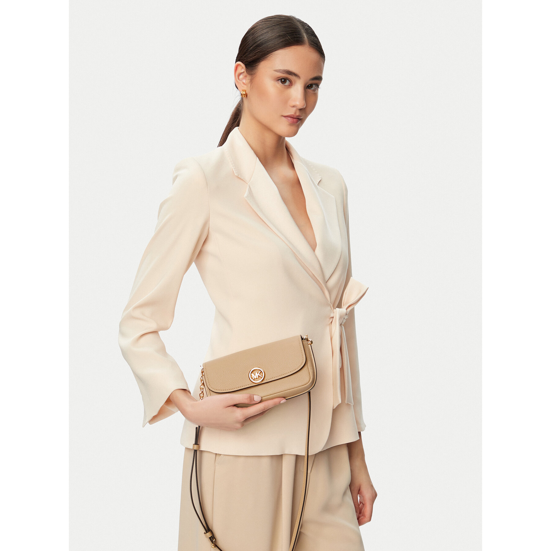 Дамска чанта MICHAEL Michael Kors 32S6GY5C5L Бежов