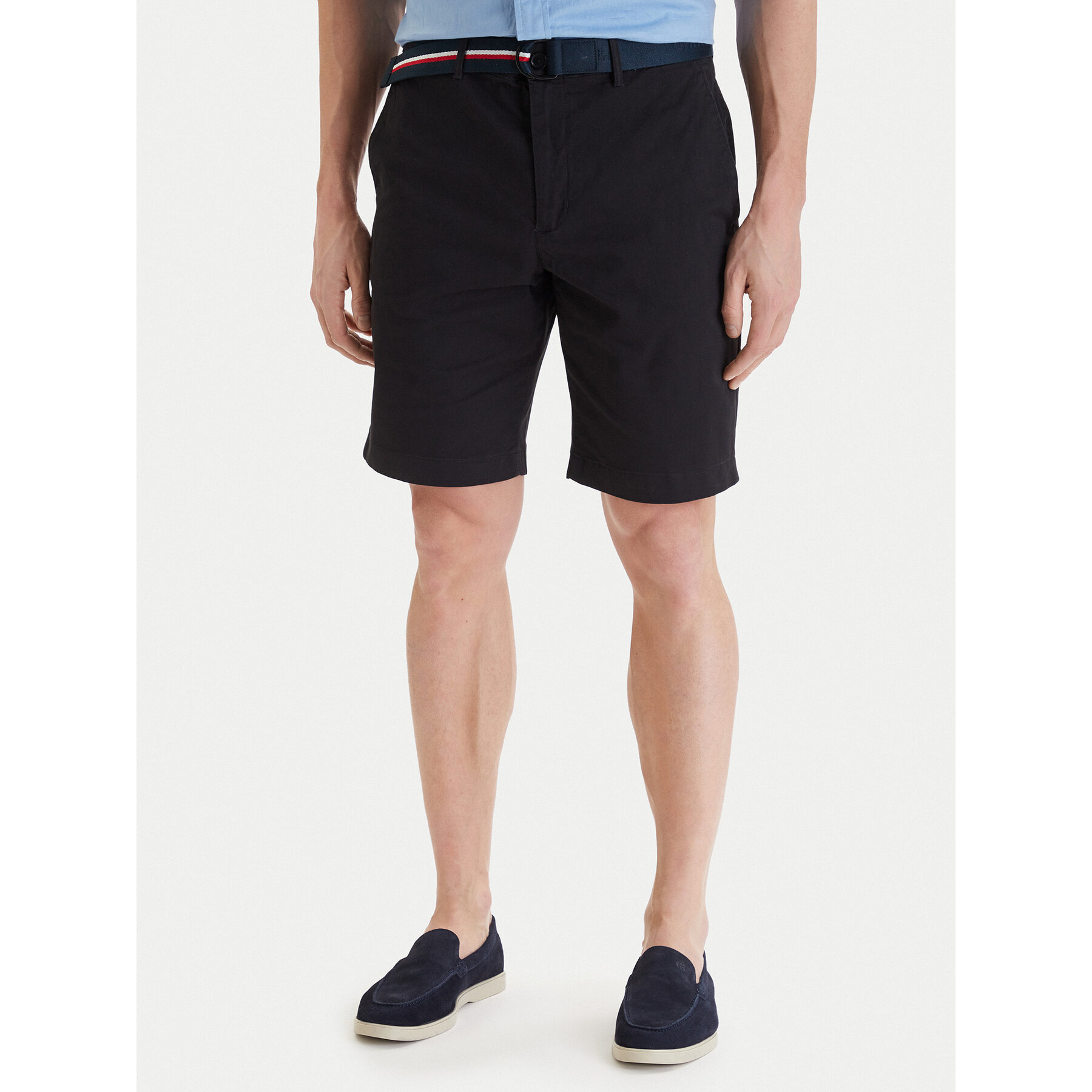 Tommy Hilfiger Shorts-Set mit Gürtel Denton MW0MW42349 Schwarz Slim Fit