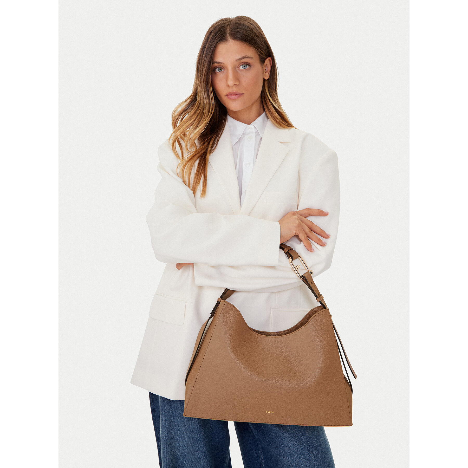 Borsetta Furla Nuvola L Hobo WB01246 HSF000 CN 4489S 1007 Marrone