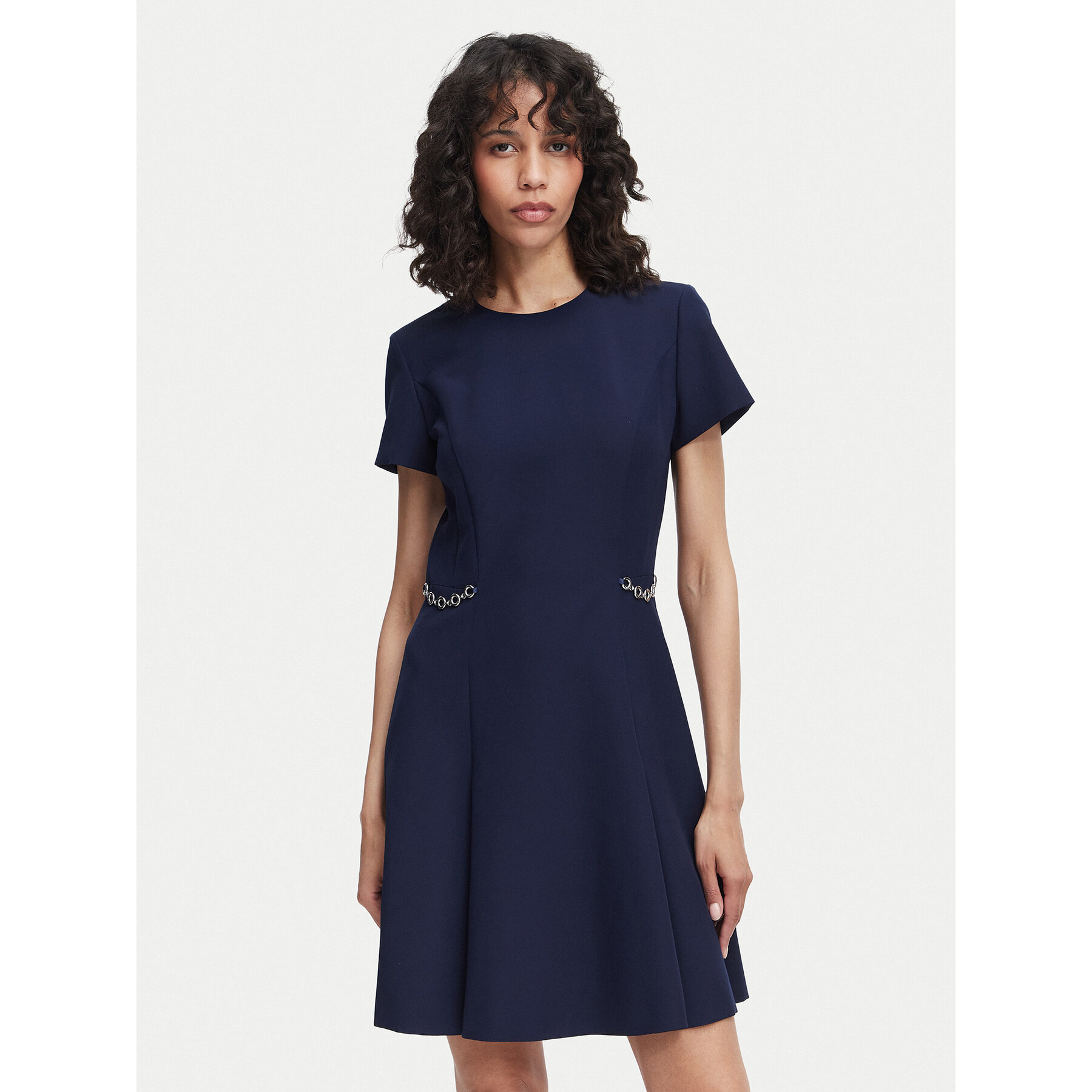 HUGO Kleid für den Alltag Kaelyn 50564798 Dunkelblau Regular Fit