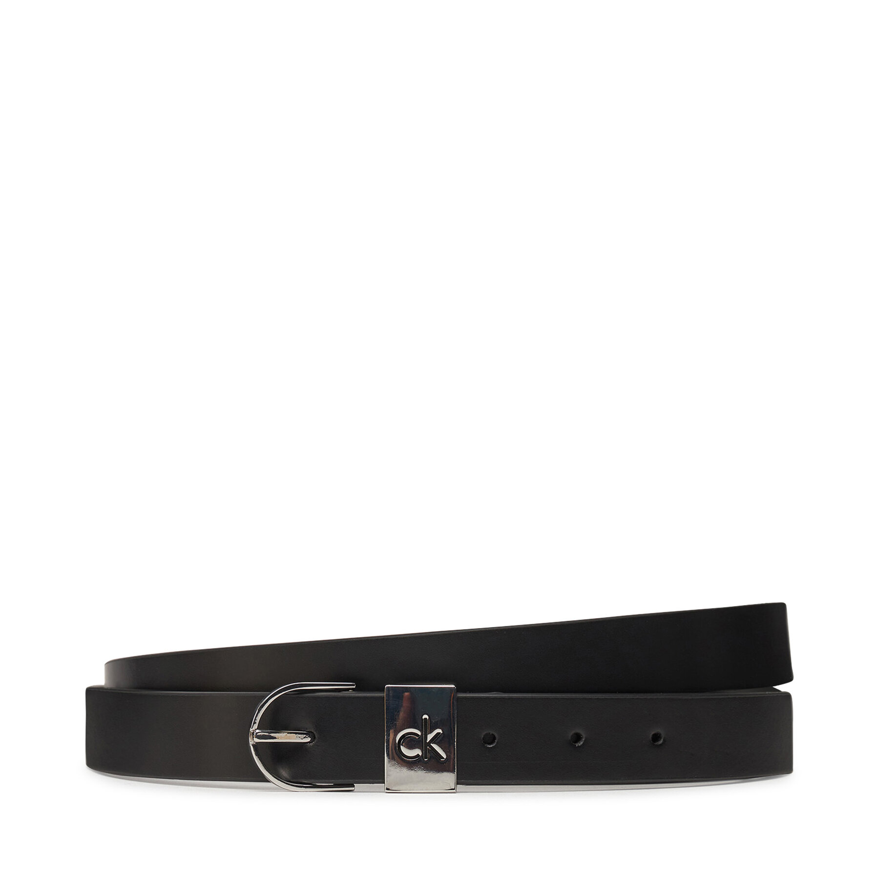 Дамски колан Calvin Klein Ck Loop Rnd Buckle 2.5_Smooth K60K612936 Черен