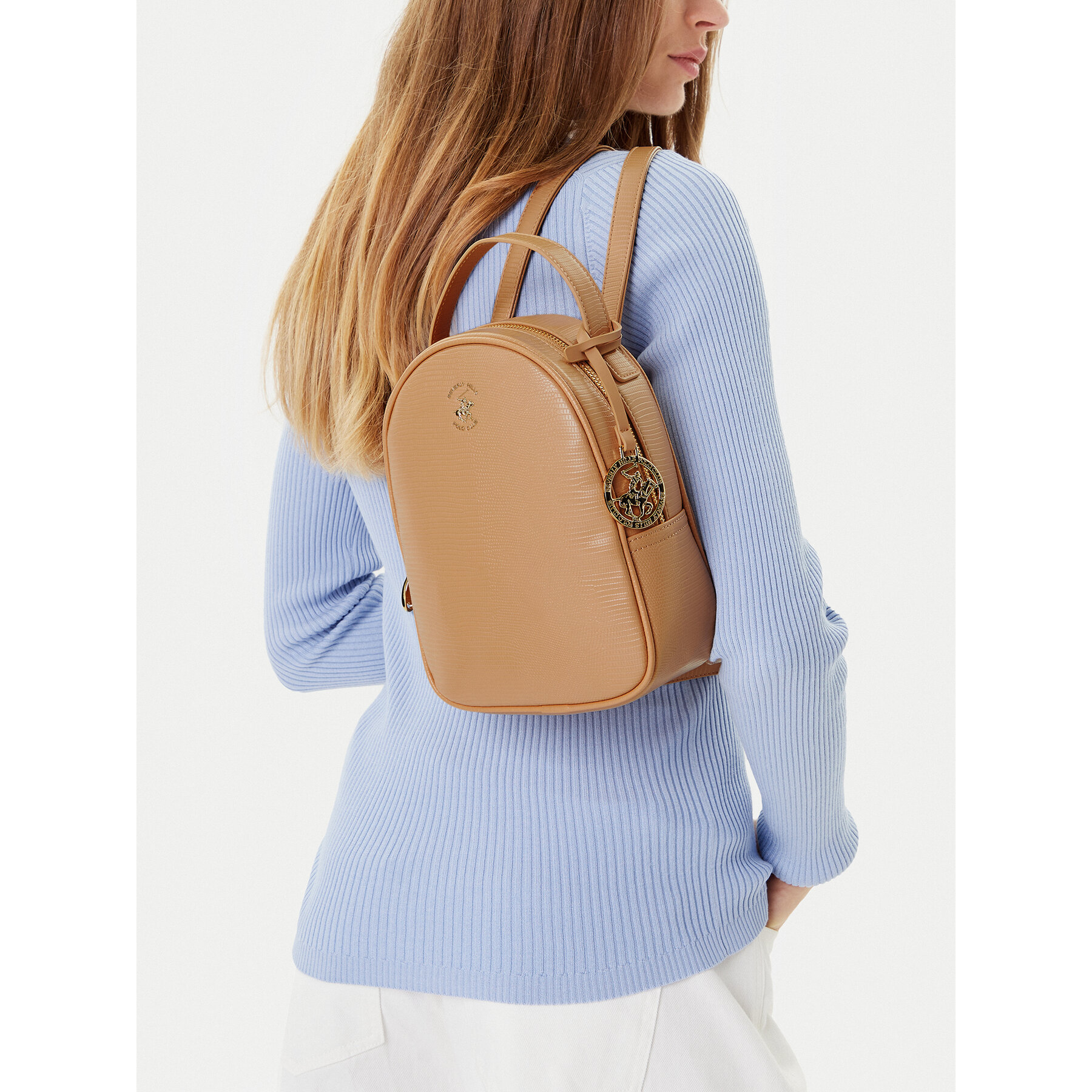 Rucsac Beverly Hills Polo Club BHPC-W-06-A23 Bej