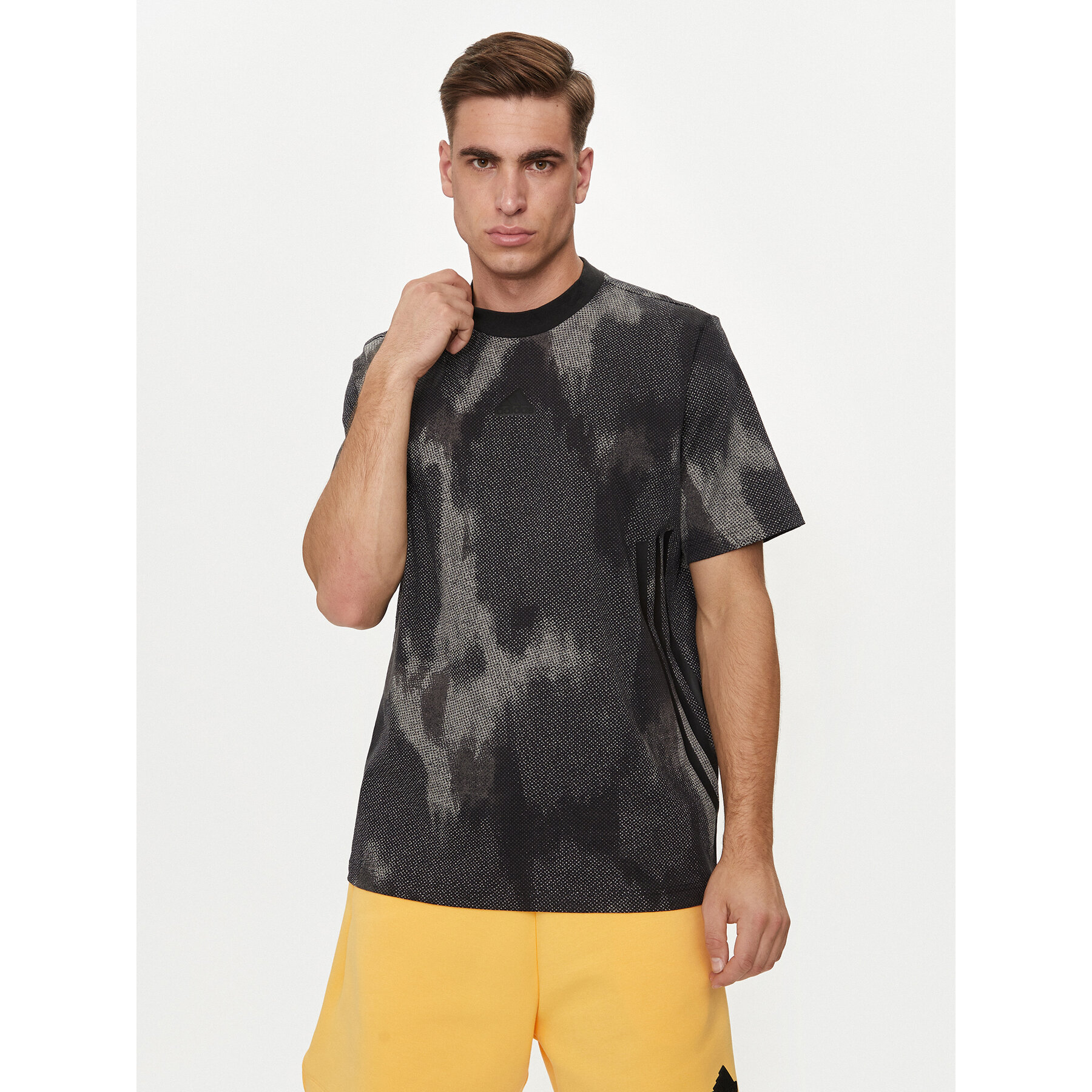adidas T-Shirt Future Icons 3-Stripes IX5202 Γκρι Regular Fit