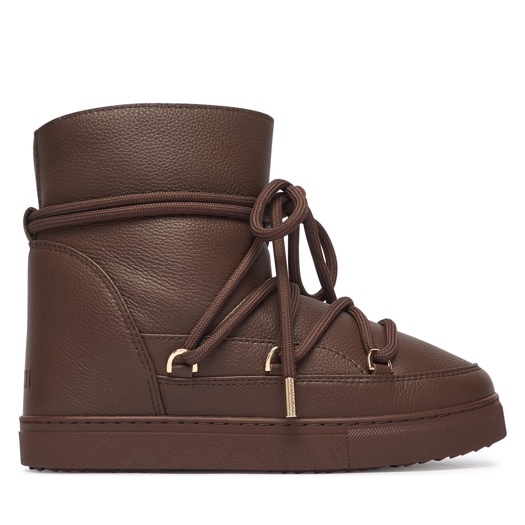 Апрески Inuikii Full Leather Wedge 1001.004.0092 Тъмнокафяв