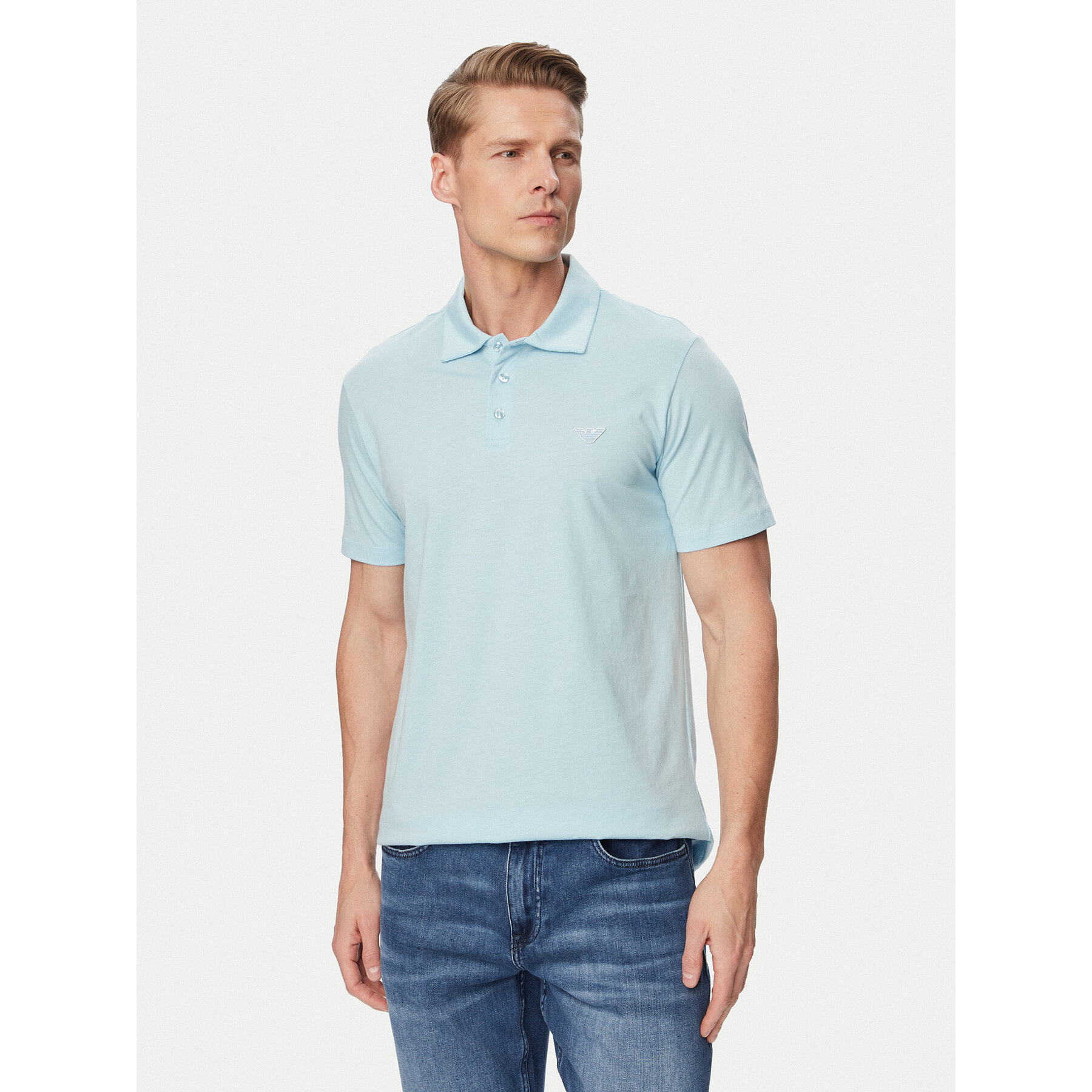 Emporio Armani Poloshirt EM000571 AF20424 U9242 Blau Regular Fit