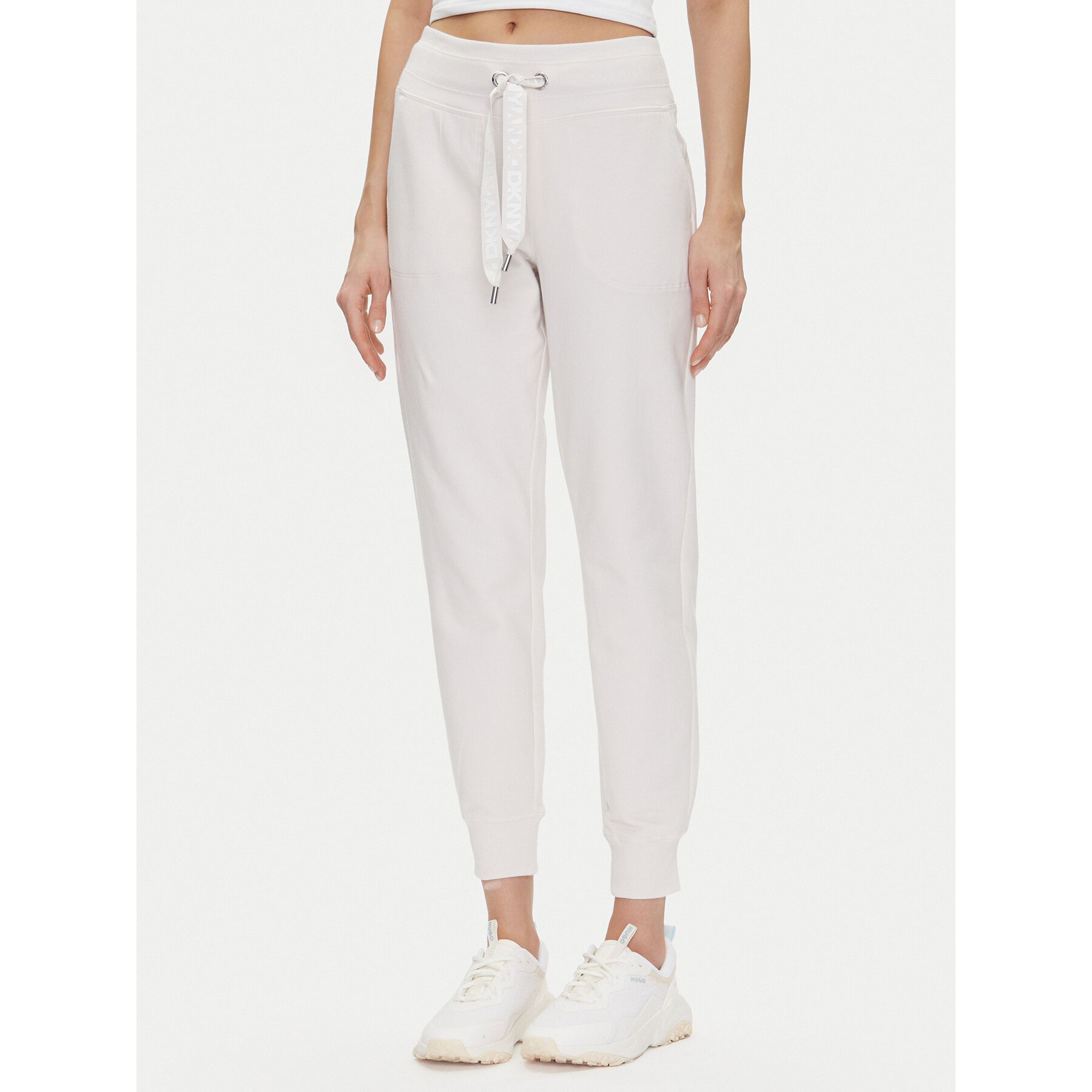 DKNY Sport Jogginghose DP5P3496 Beige Regular Fit