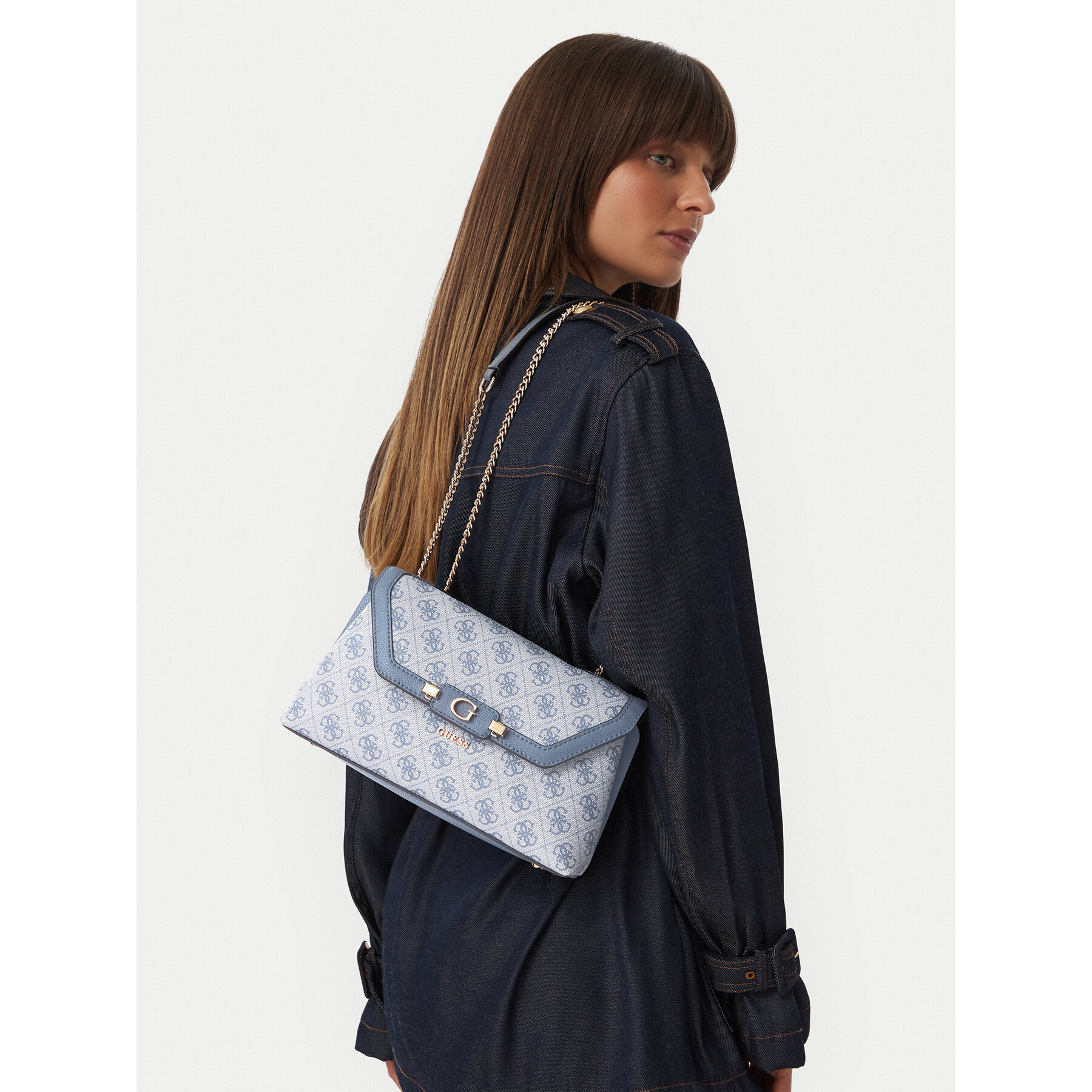 Geantă Guess Lindsey HWSG97 49210 Albastru