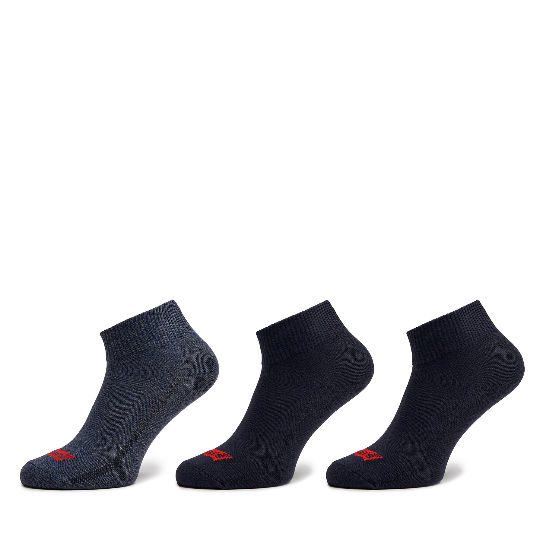 3 pares de calcetines altos para hombre Levi's® 37157-0981 Azul marino