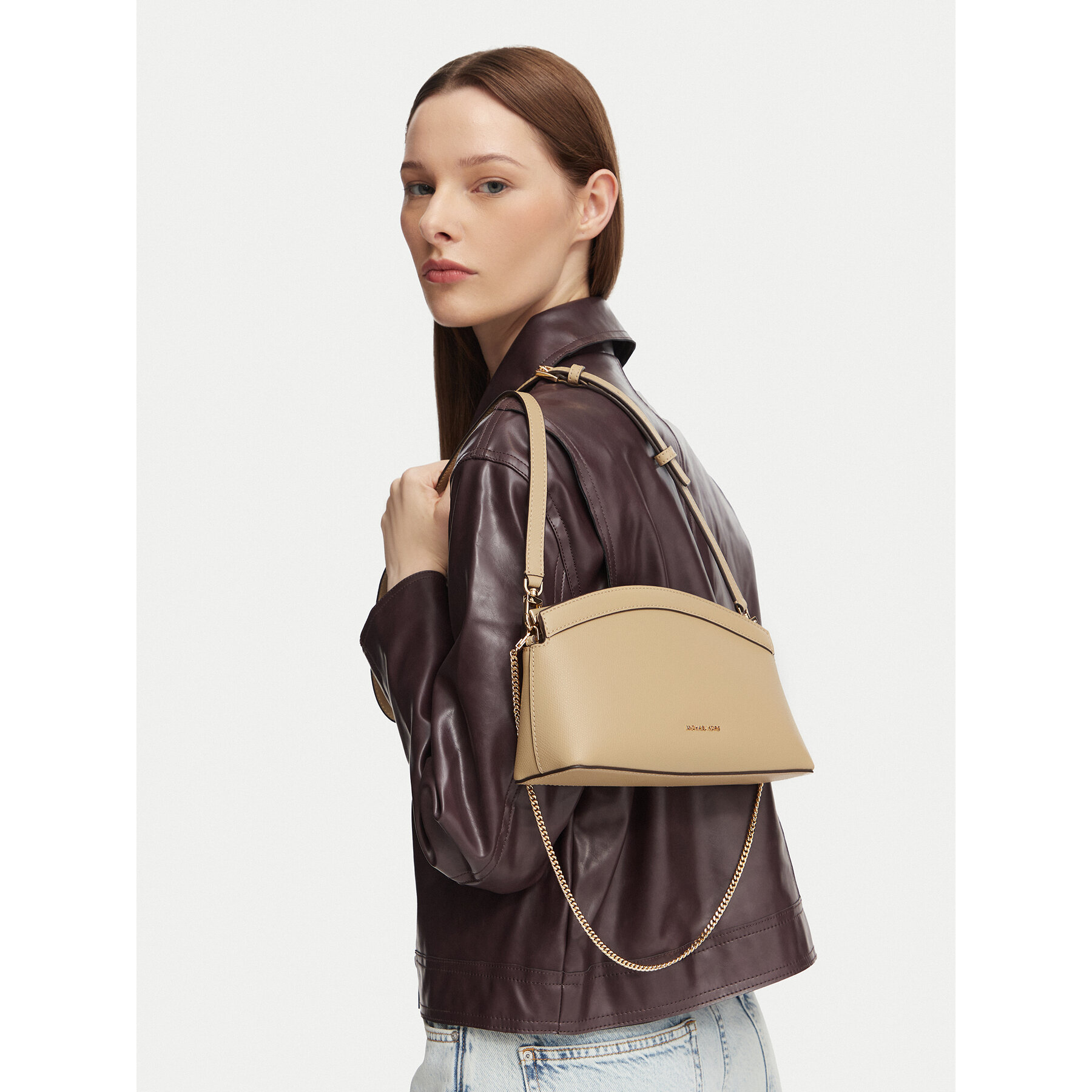 Geantă MICHAEL Michael Kors 30S6G13C5L Bej