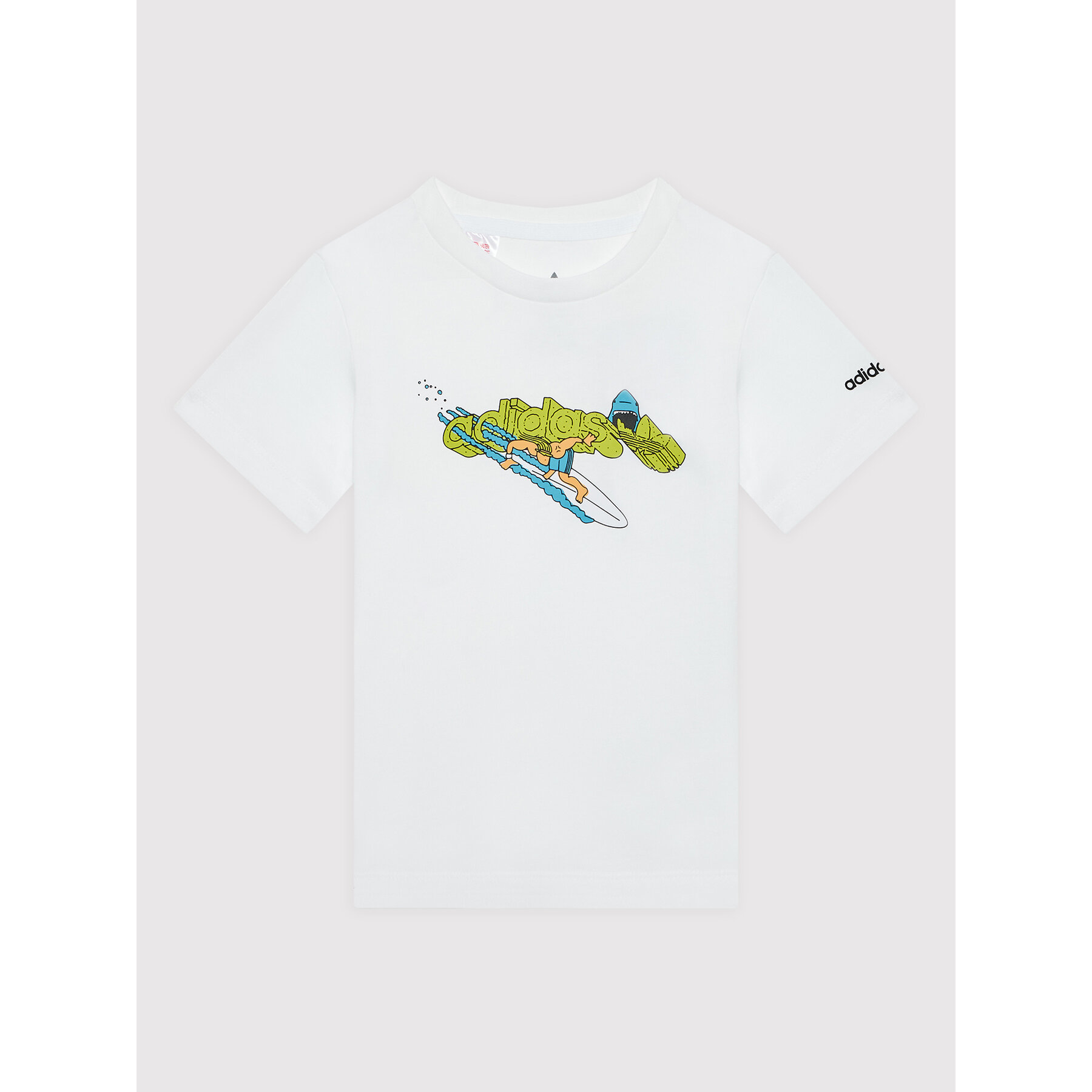 adidas Póló Graphic Stoked Beach HE6908 Fehér Regular Fit