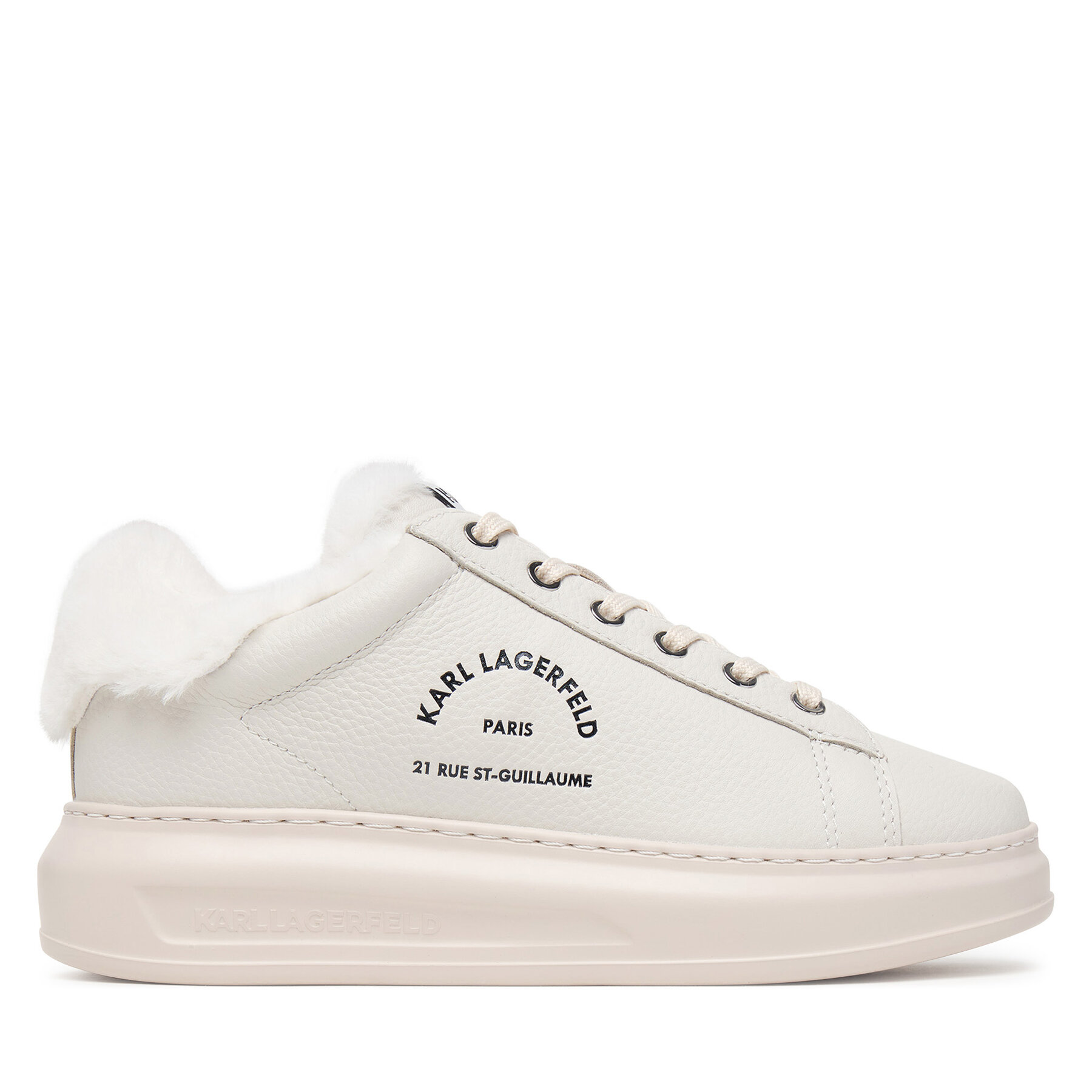 Tenisice KARL LAGERFELD Kapri KL62536L Krem