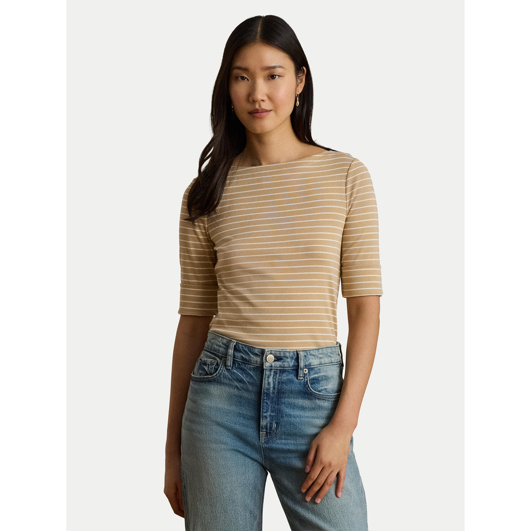 LAUREN RALPH LAUREN Bluse Judy 200P13919003 Beige Regular Fit
