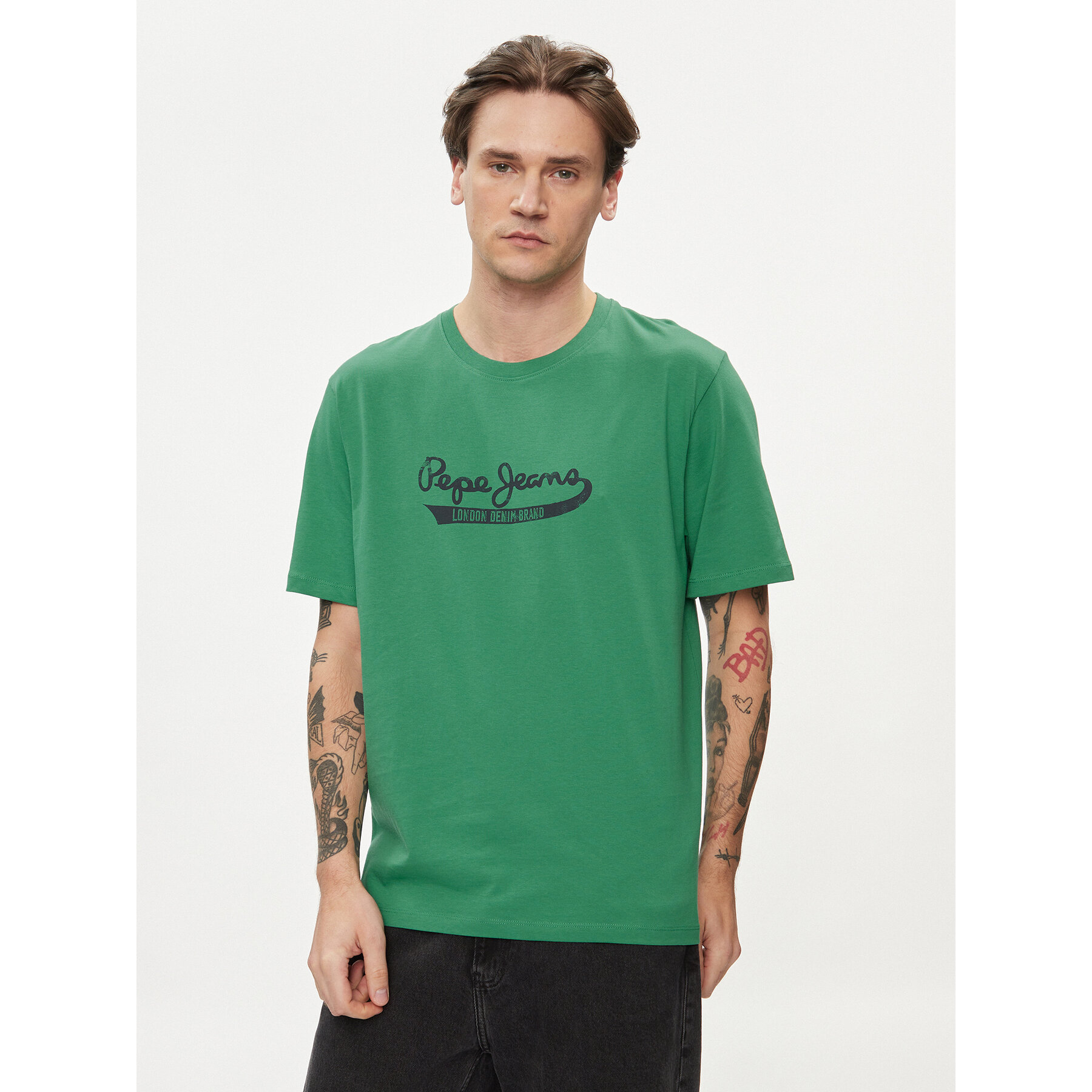 Pepe Jeans T-shirt Claude PM509390 Verde Regular Fit