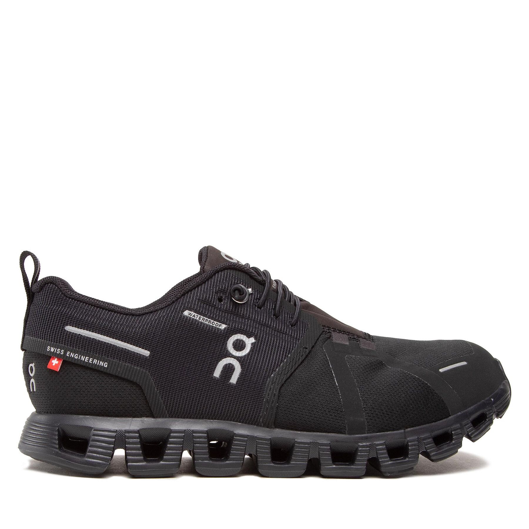 Scarpe running On Cloud 5 Waterproof 5998838 Nero