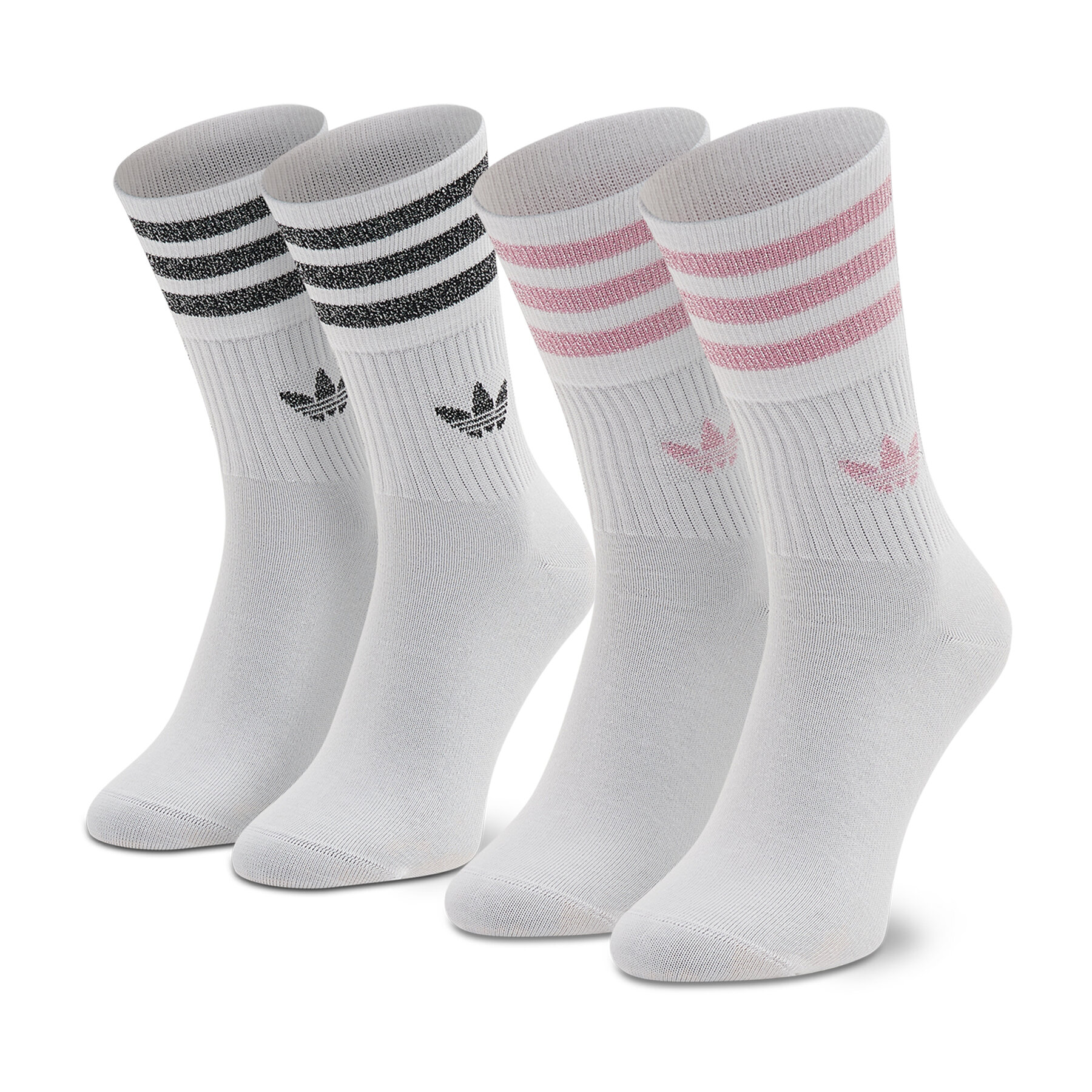 Unisex Magasszárú Zokni adidas, Méret: 34/36, Fehér, Mid Cut Glt Sck HK0301
