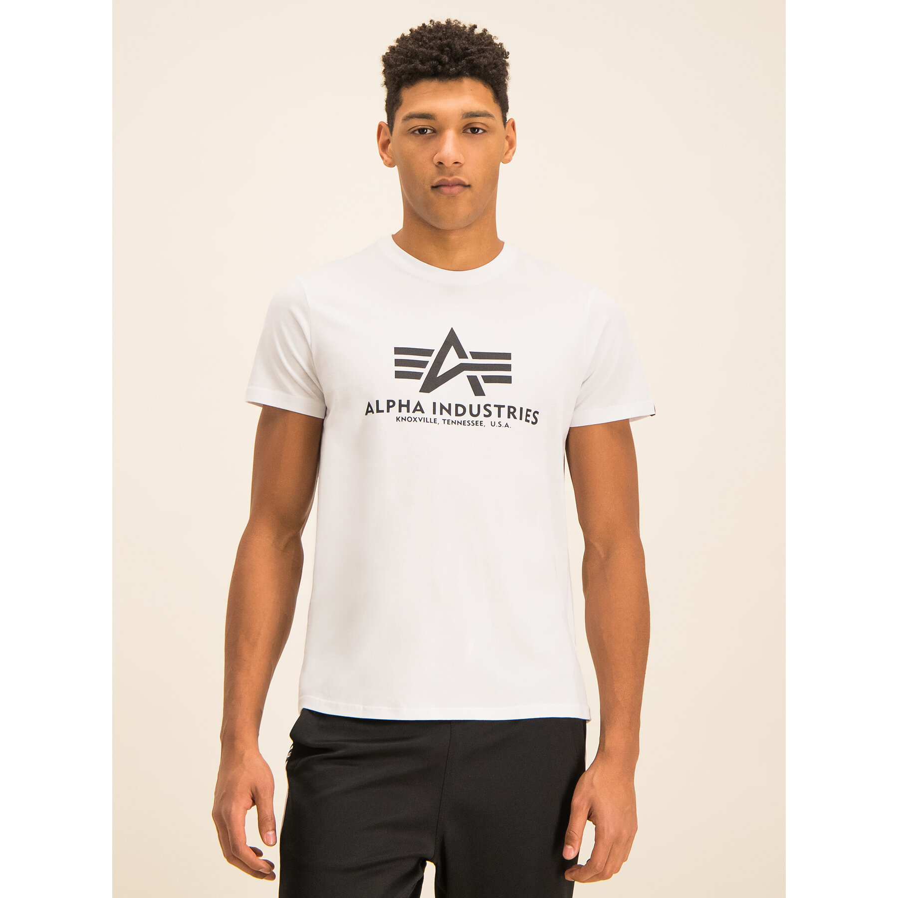 Alpha Industries T-Shirt Basic 100501 Λευκό Regular Fit