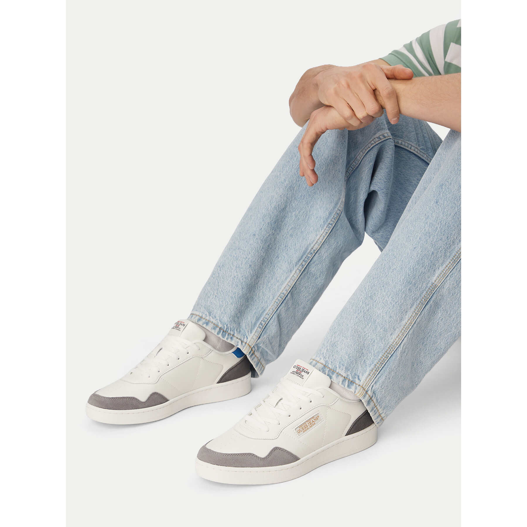 Sneakers Guess Jeans CWBEO-LUNARI-01 WE Alb
