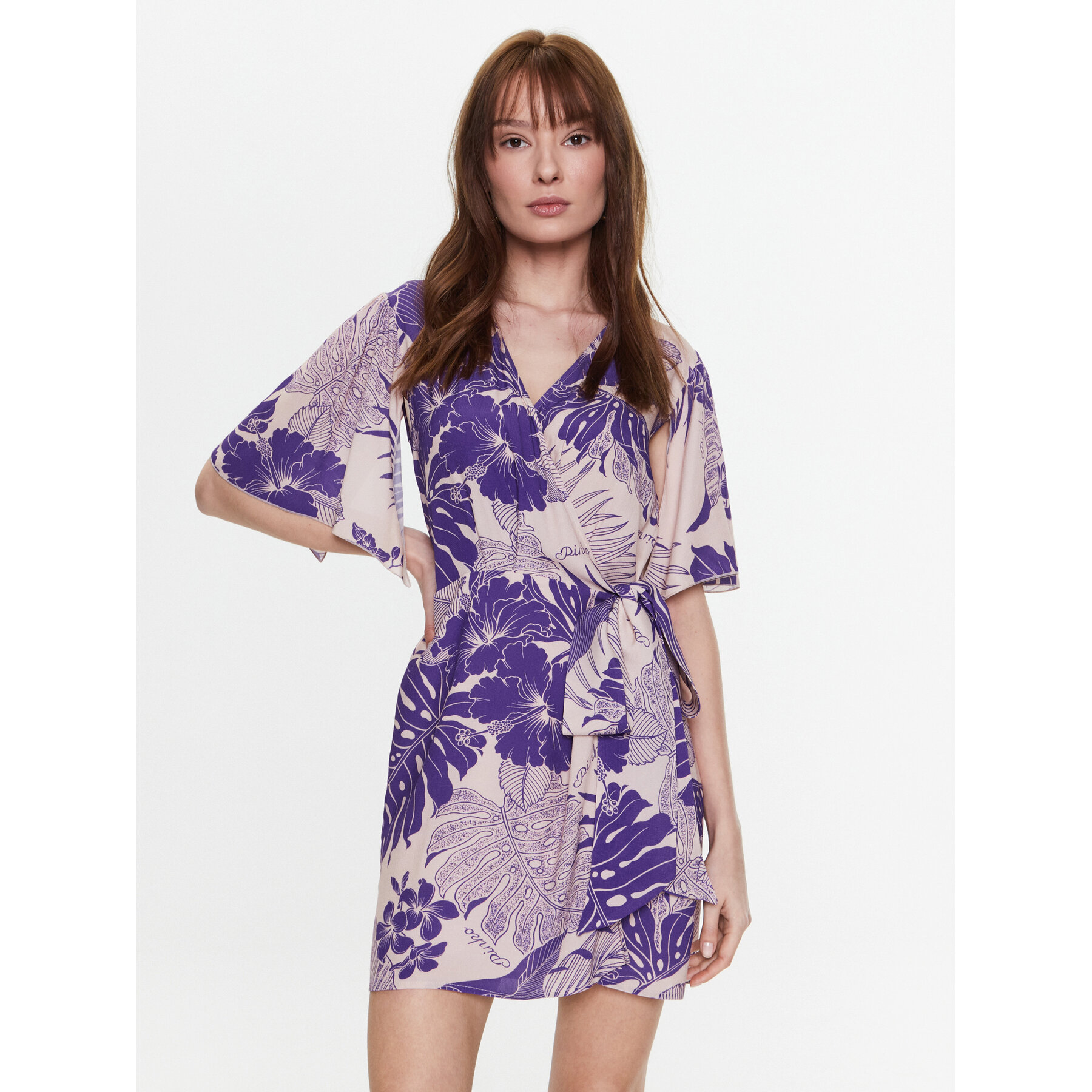 Pinko Sommerkleid 100994 A0RL Violett Regular Fit