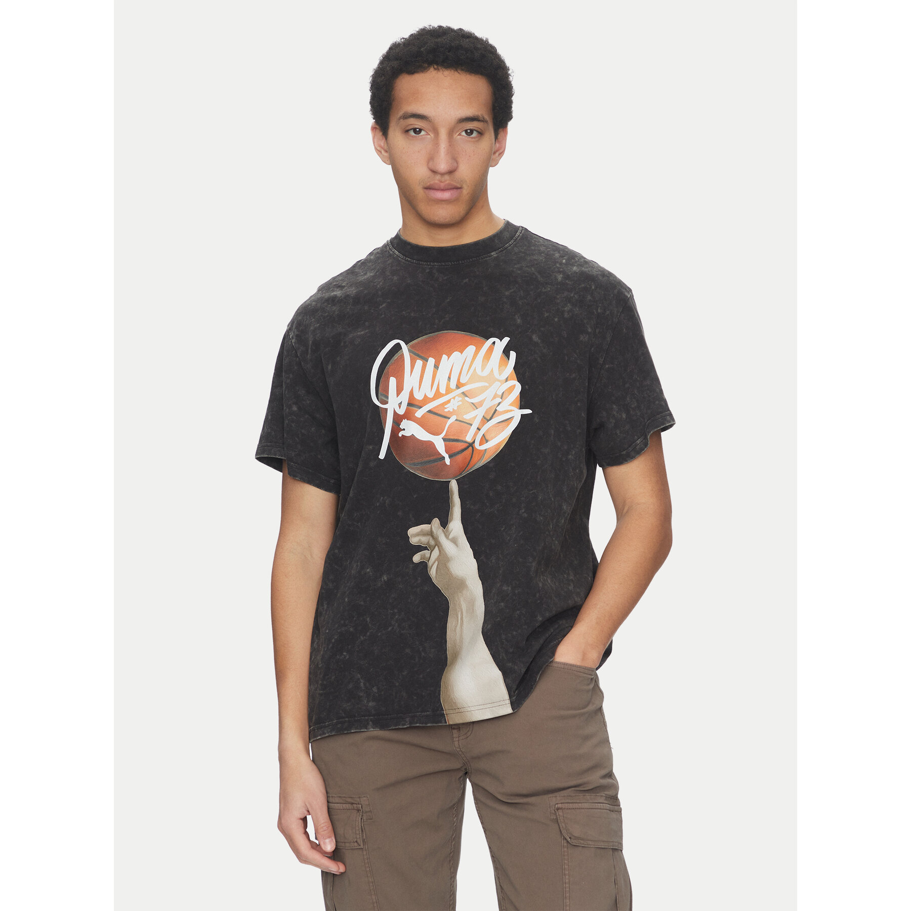 Puma T-Shirt Dylan Exhibit 630475 Μαύρο Regular Fit