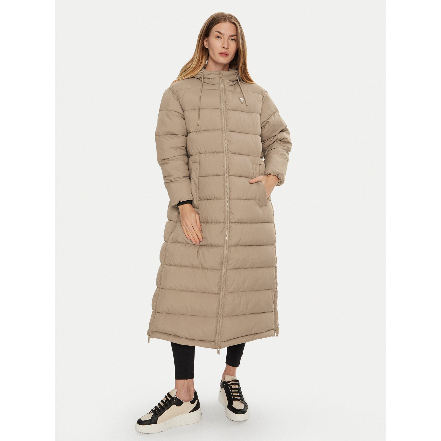 Guess Winterjacke V4BL04 WFYE2 Grau Regular Fit