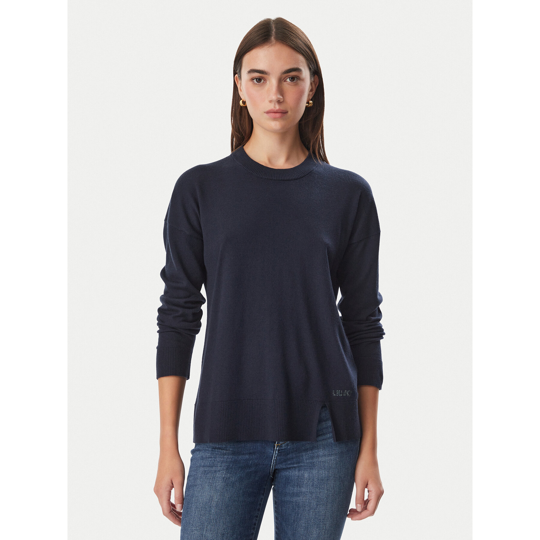 Liu Jo Pullover WF6418 MA16R Schwarz Regular Fit