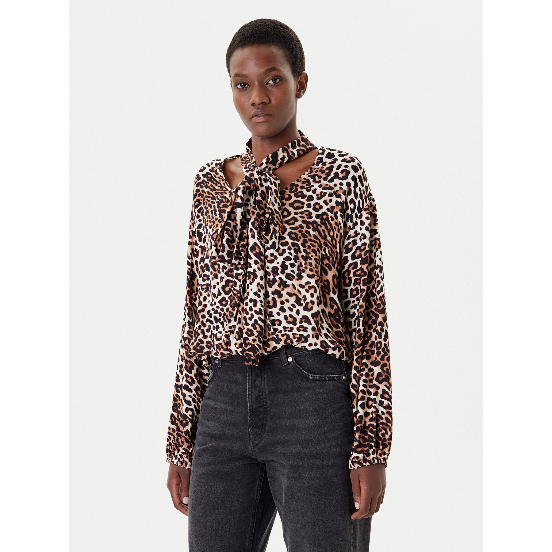 HUGO Bluse Cunea-1 50546781 Braun Oversize