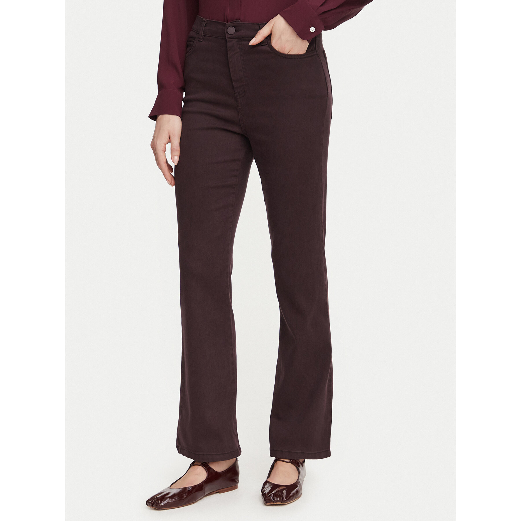 Marella Jeans Favetta 2623136035 Dunkelrot Regular Fit
