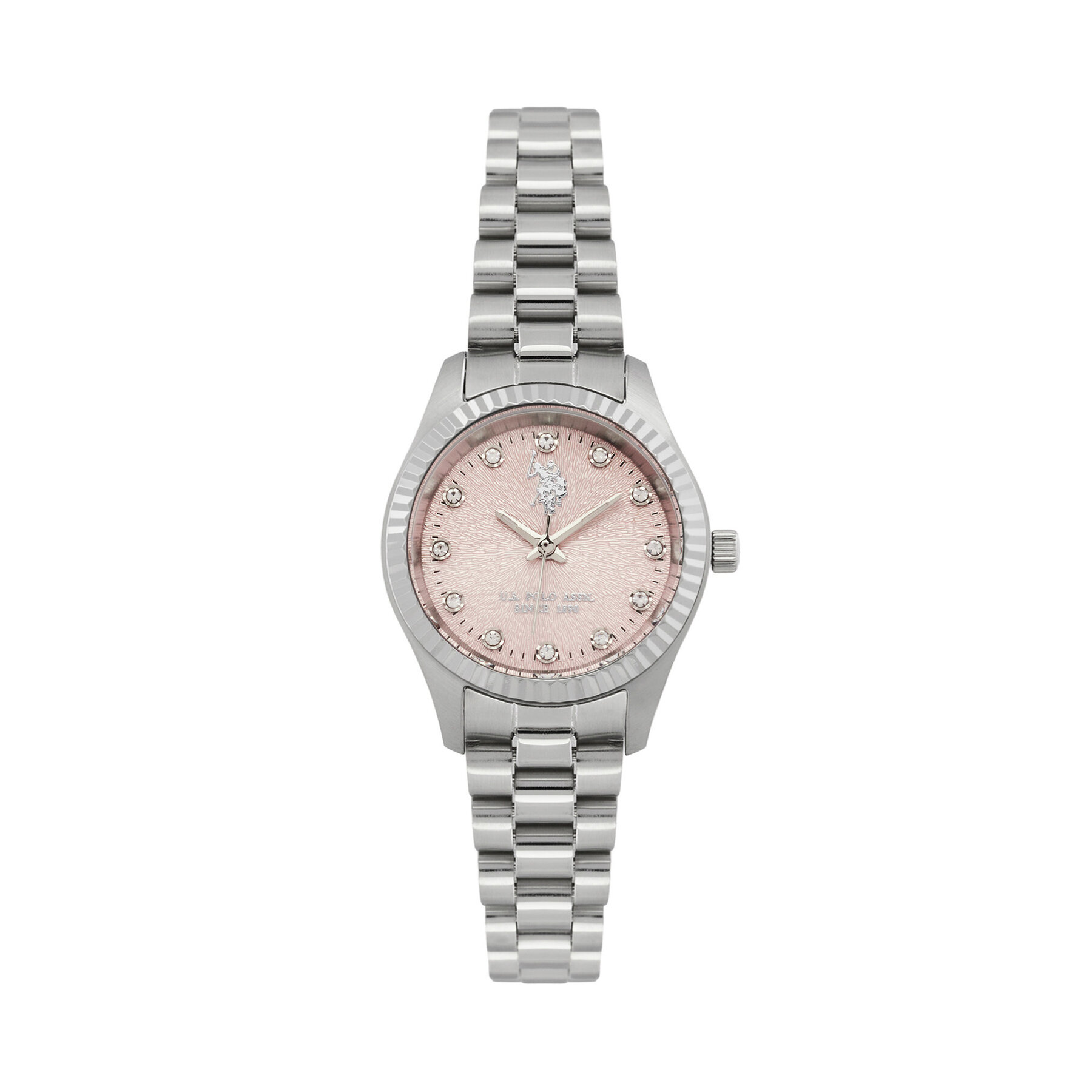 Ρολόι U.S. Polo Assn. Grace USP8495PK Ασημί