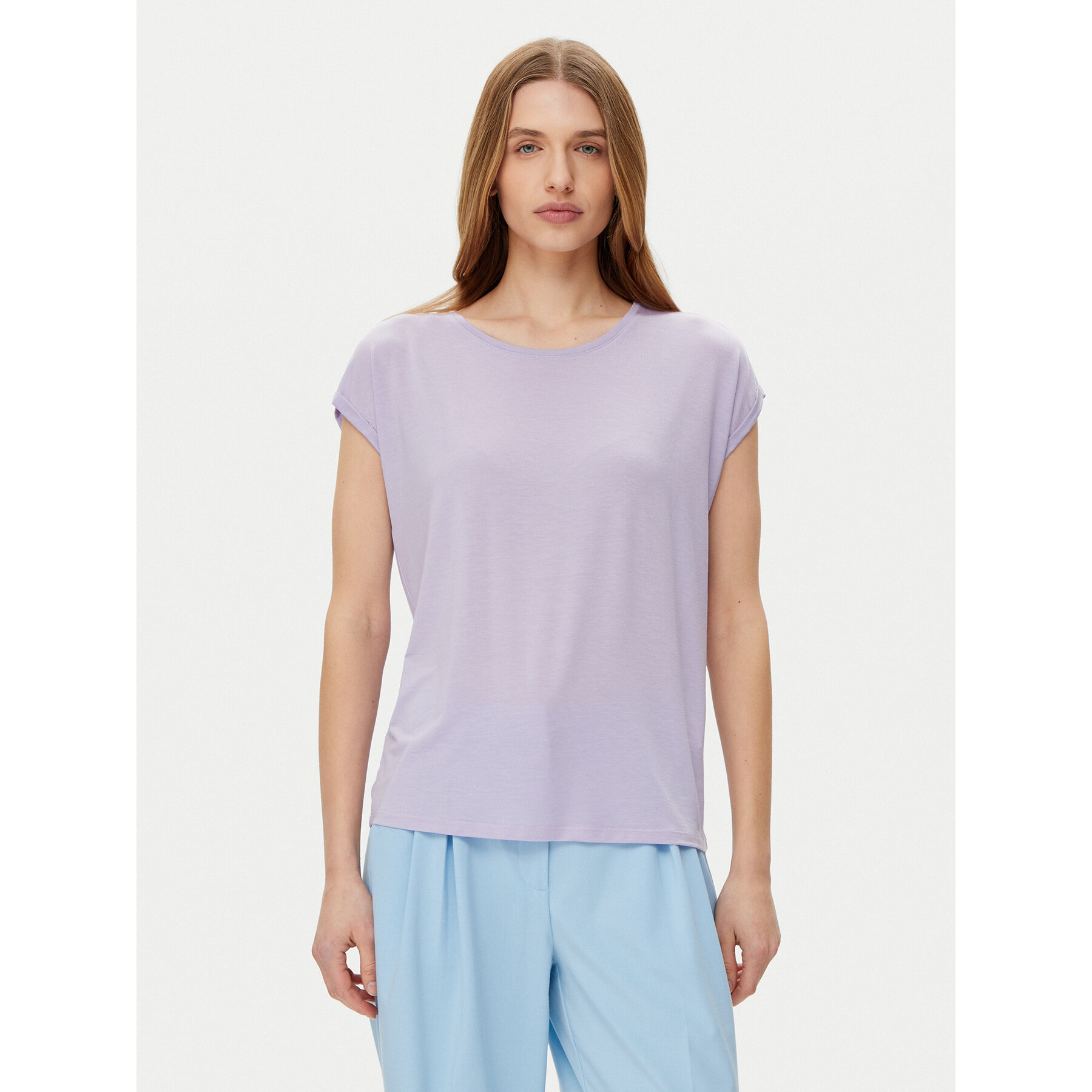 Vero Moda T-shirt Ava 10284468 Viola Regular Fit