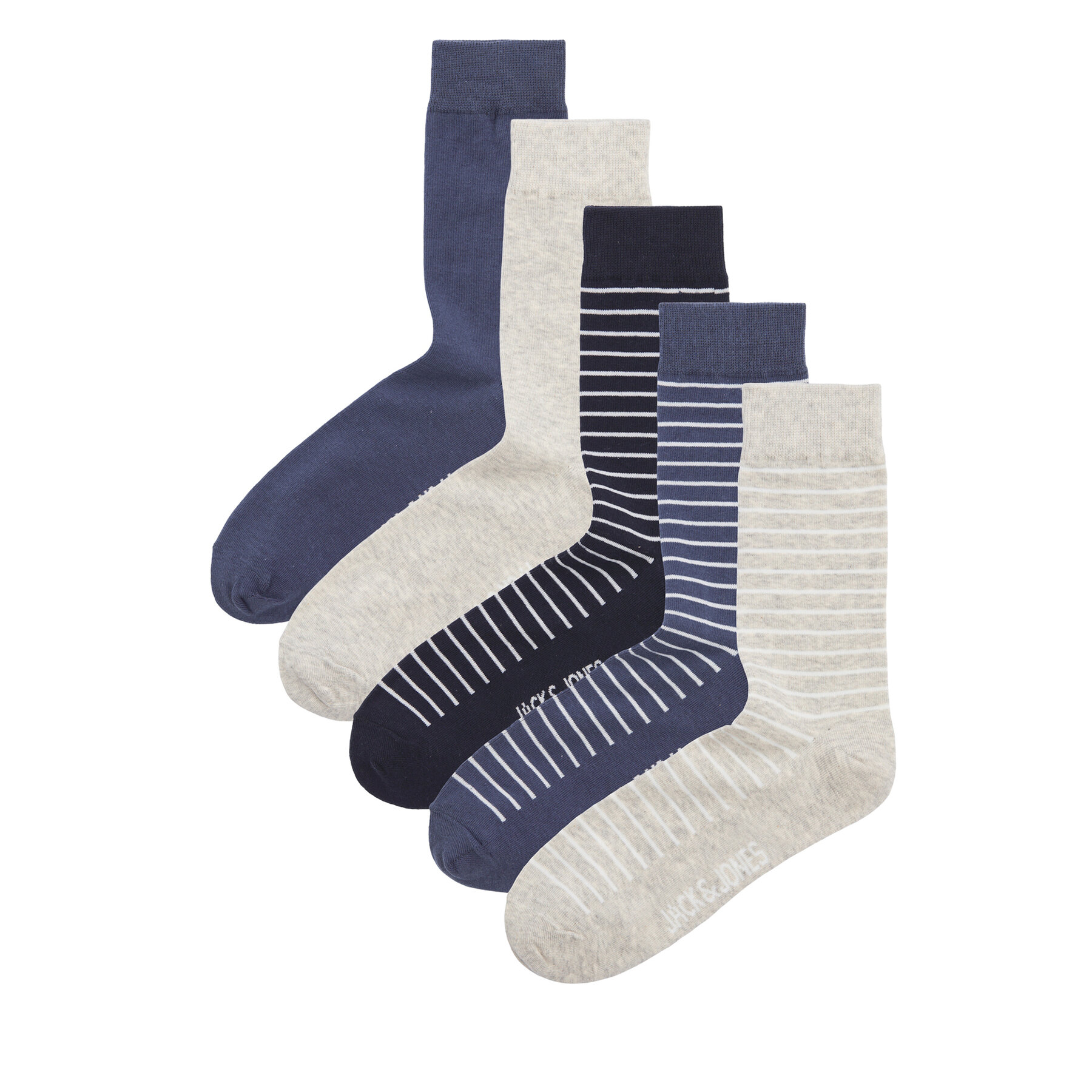 Комплект 5 чифта дълги чорапи мъжки Jack&Jones