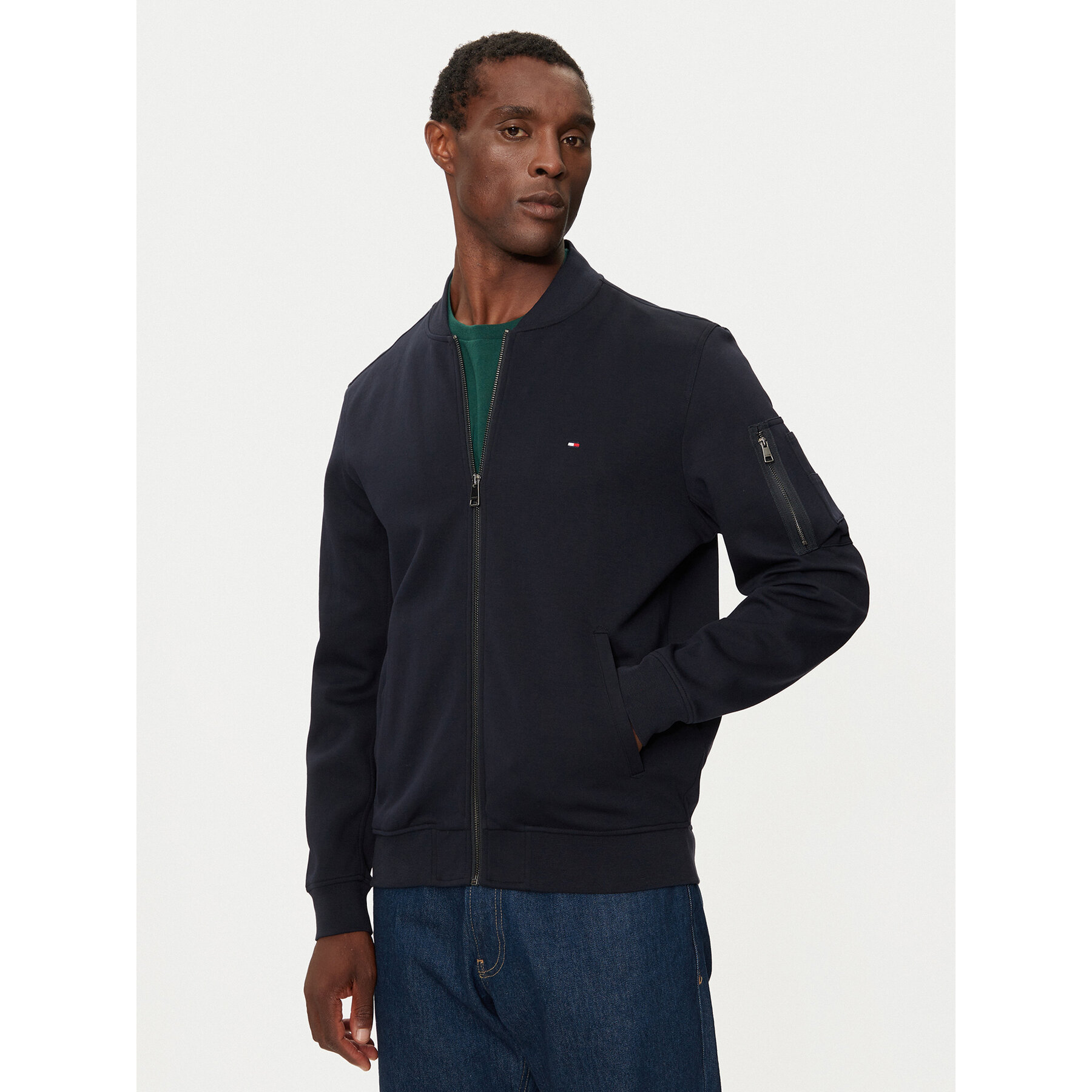 Tommy Hilfiger Sweatshirt Essential MW0MW37357 Dunkelblau Regular Fit