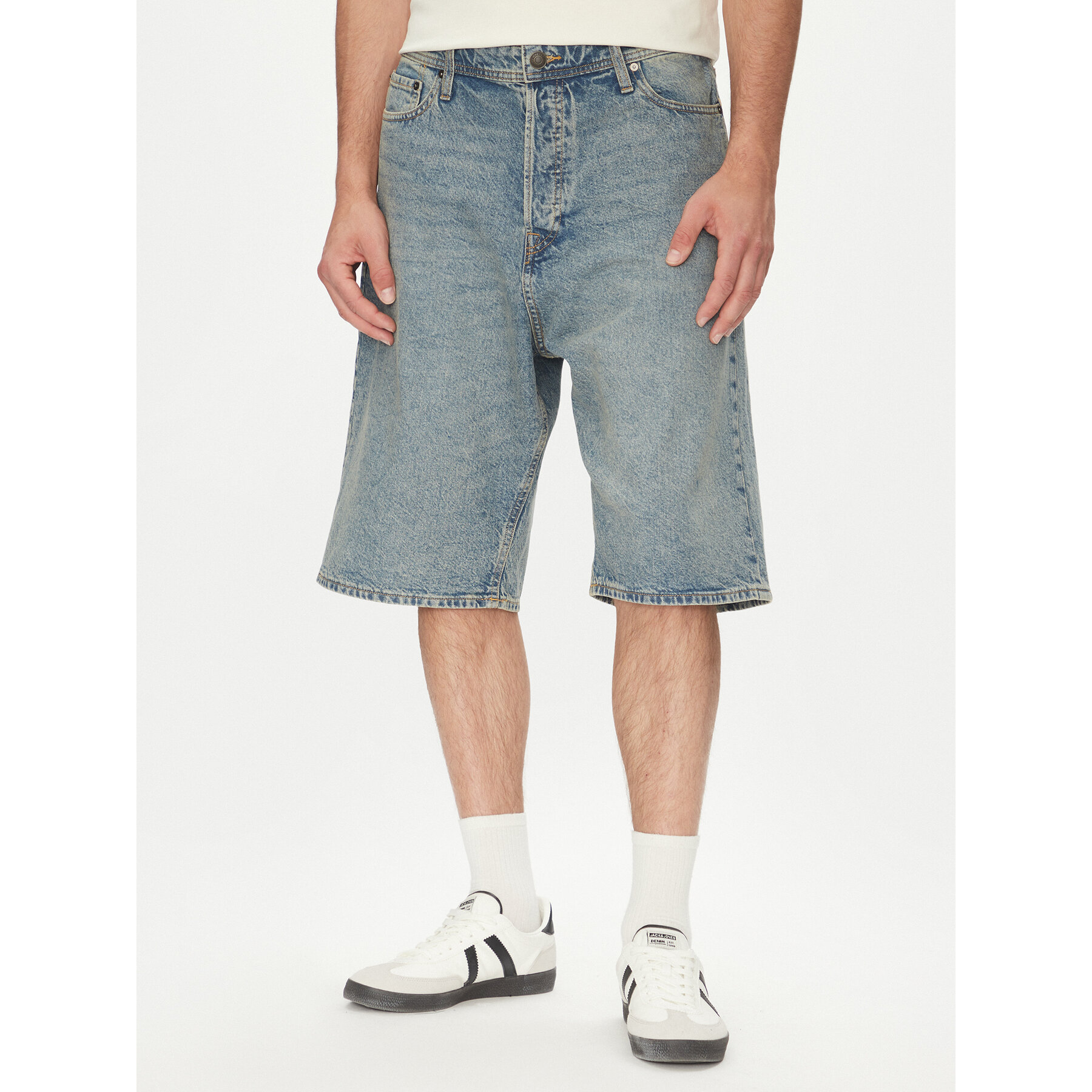 Jack & Jones Jeansshorts Iron 12272552 Blau Baggy Fit