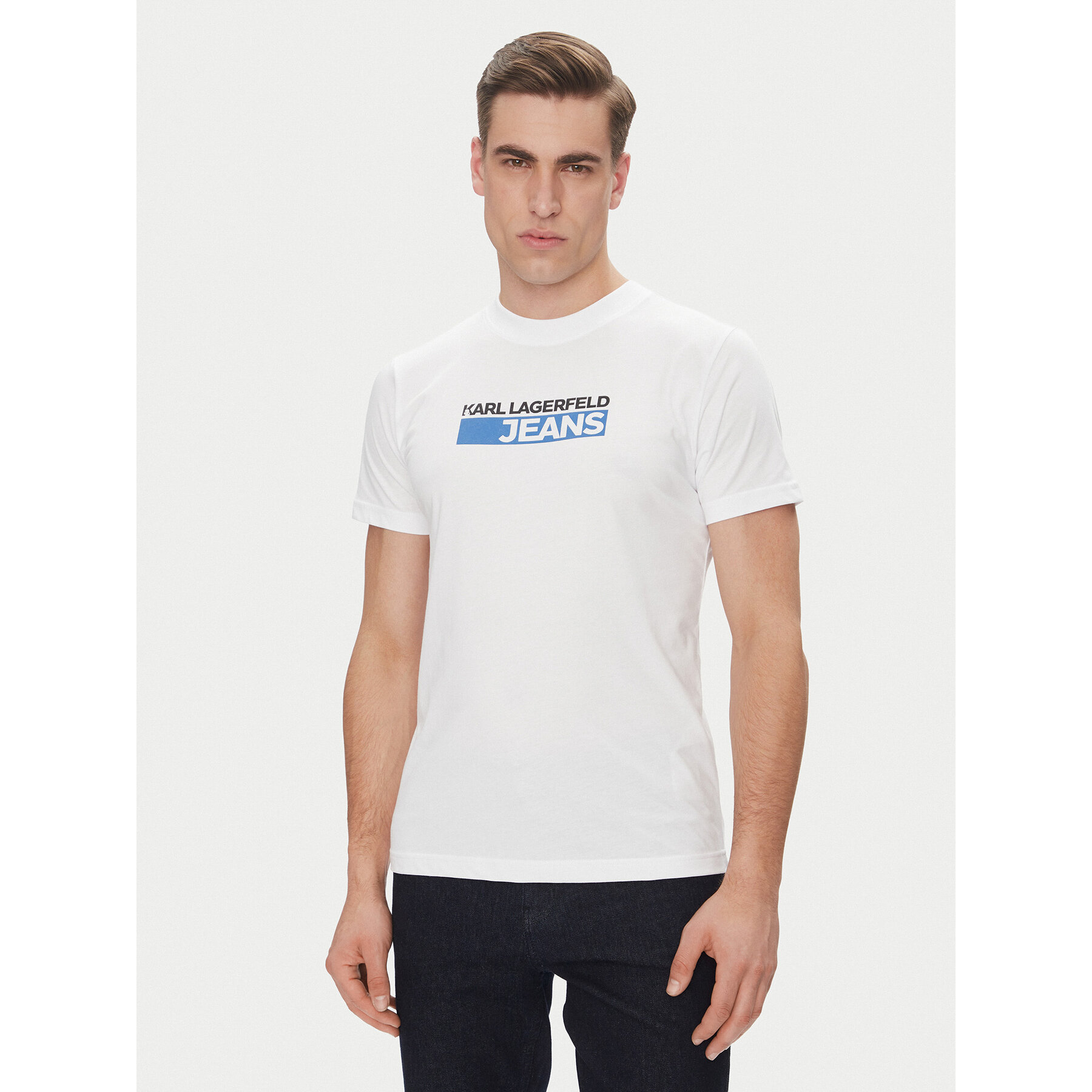Karl Lagerfeld Jeans T-shirt A2M17074 Bianco Regular Fit