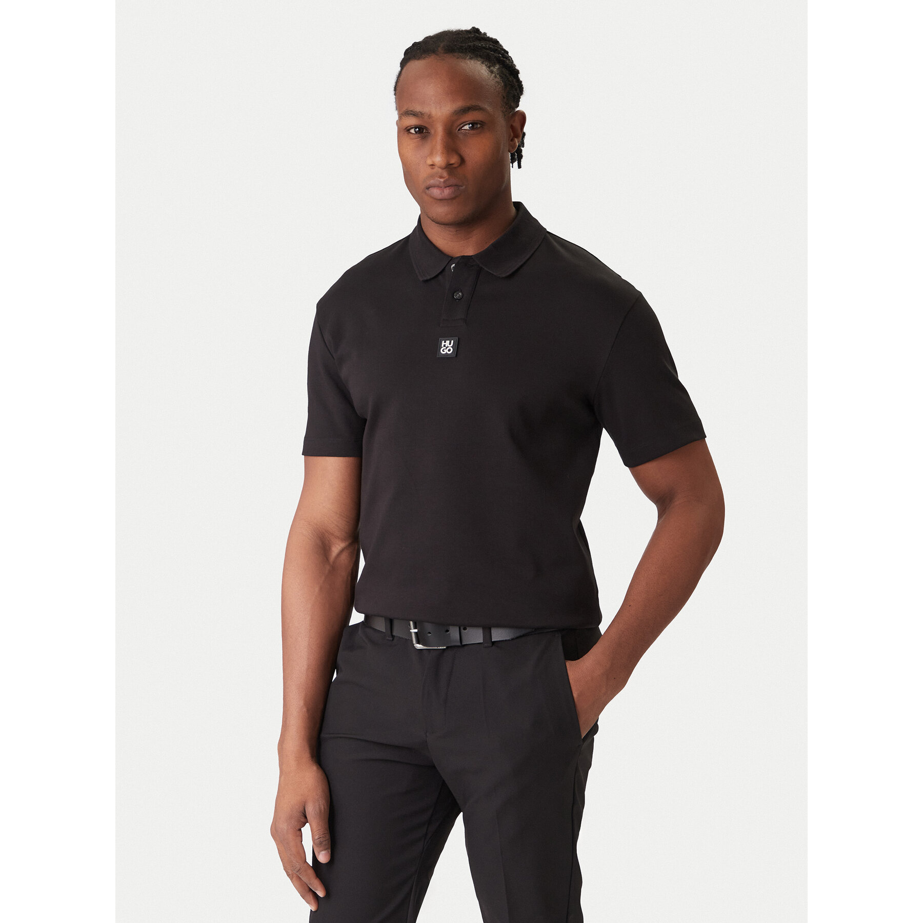 Hugo Poloshirt Deabono_D 50517638 Schwarz Regular Fit
