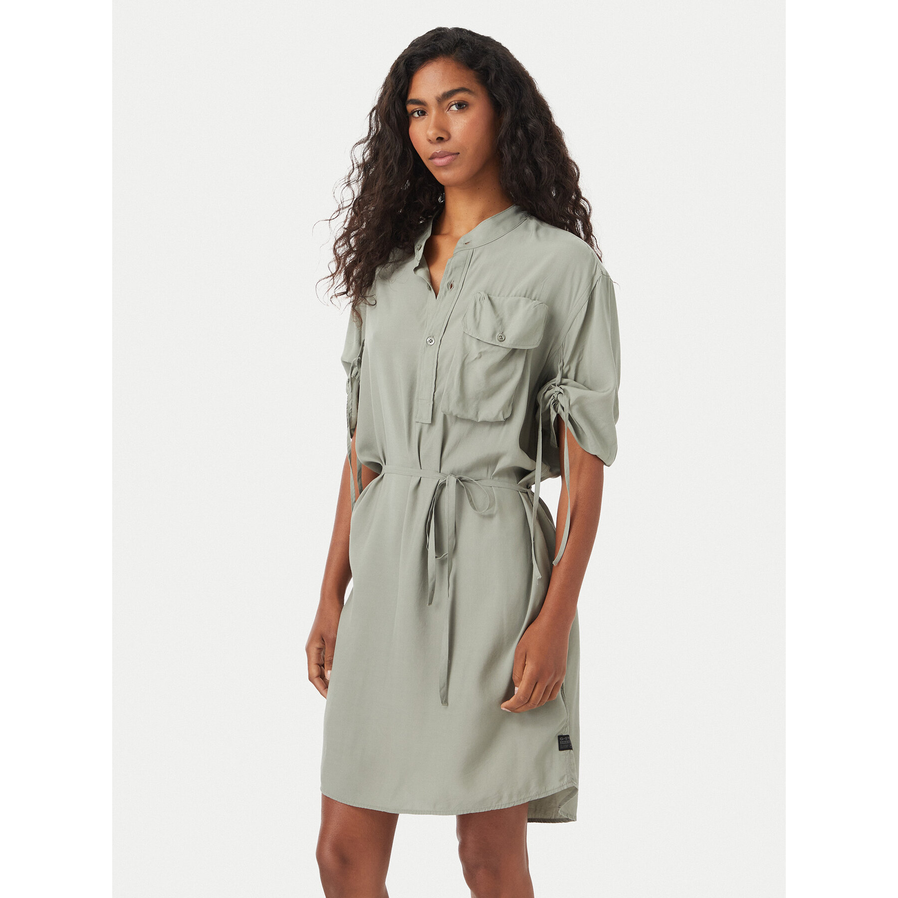 G-Star Raw Kleid für den Alltag D29019-D724 Grün Regular Fit