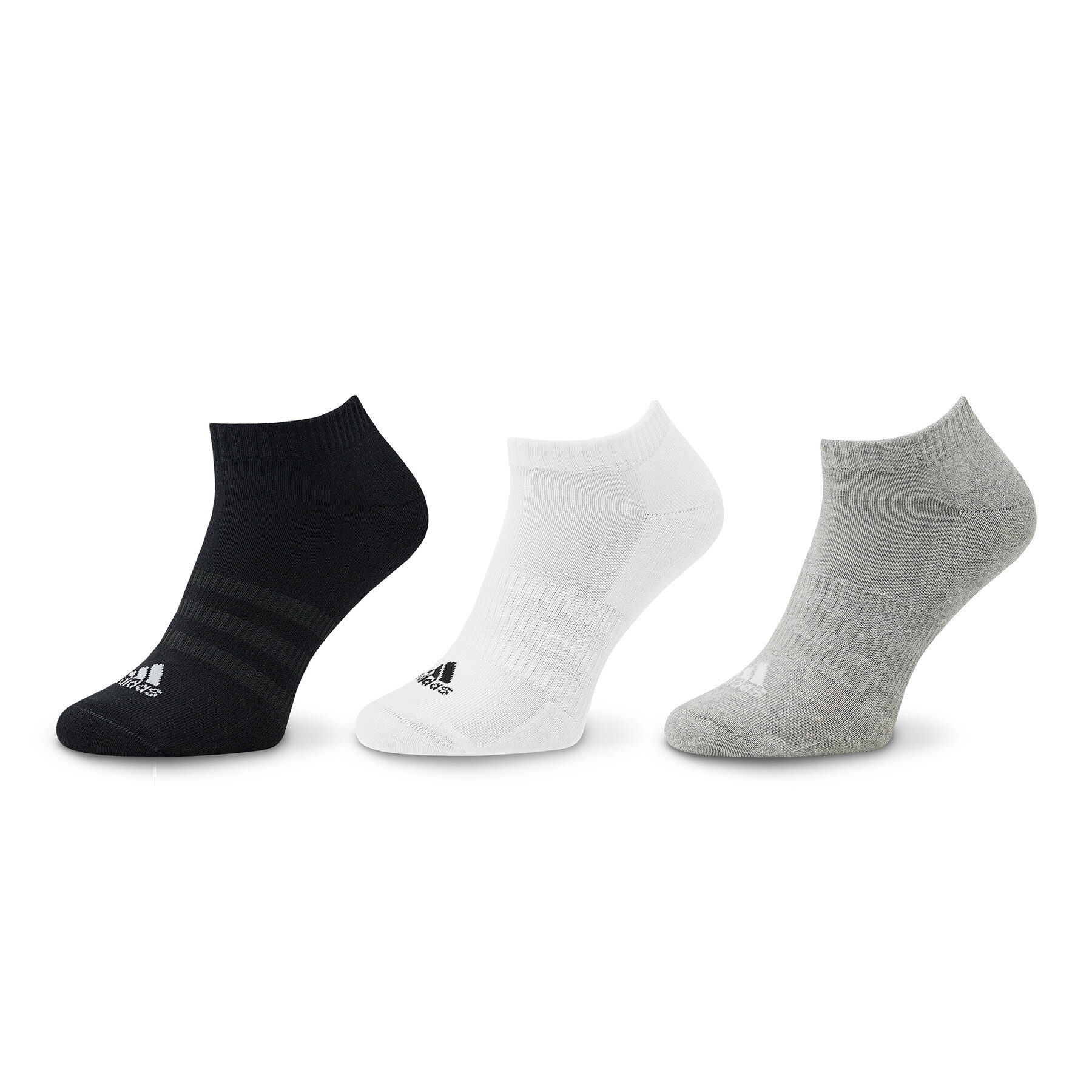 Skarpety stopki unisex adidas, Rozmiar 46-48 Szary Cushioned Low-Cut Socks 3 Pairs IC1333