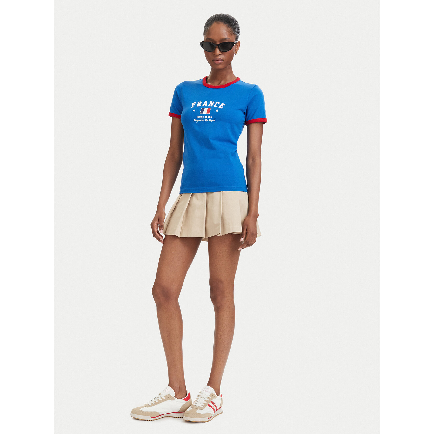 Guess Jeans T-Shirt W6YI16 K3995 Μπλε Slim Fit