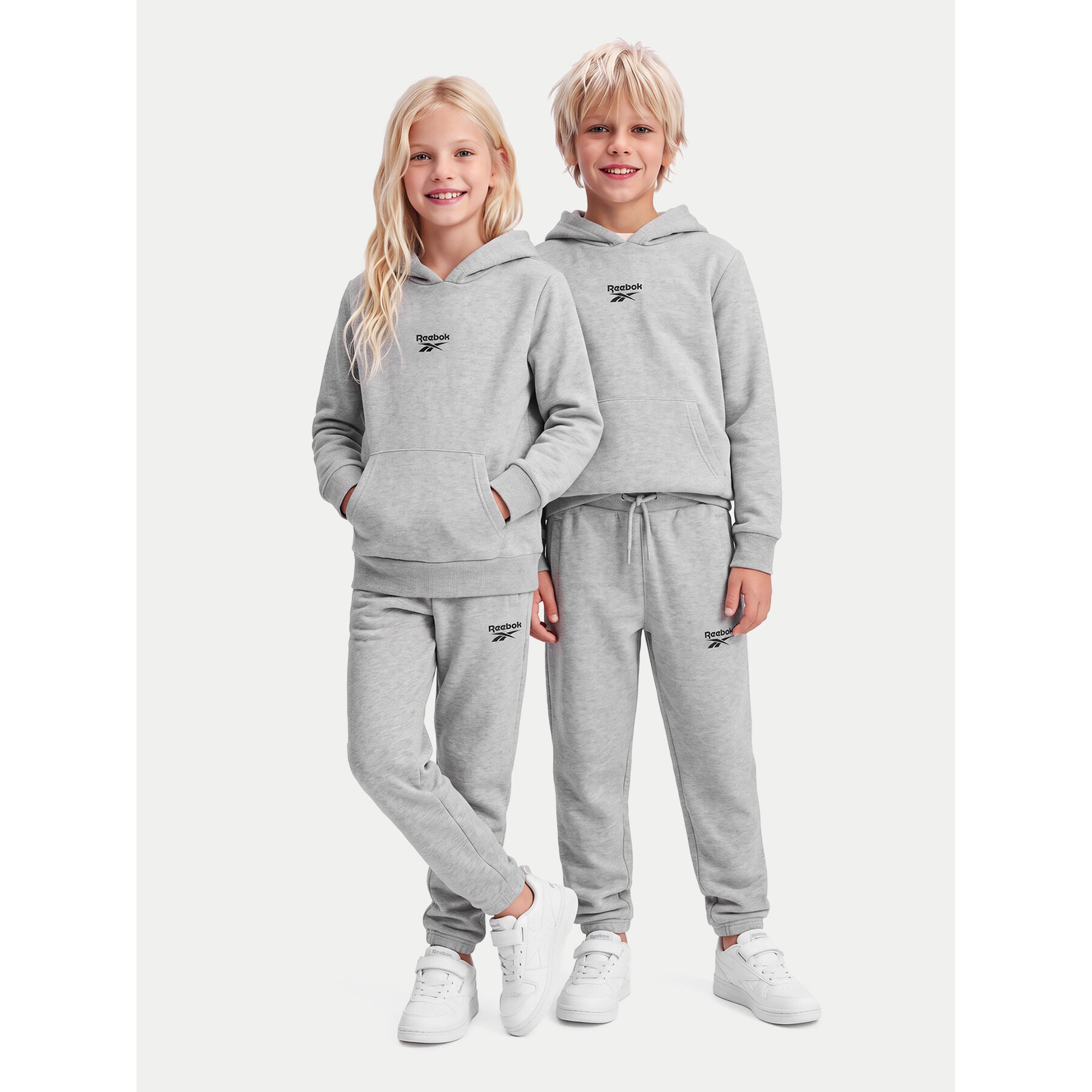 Reebok Set trenerka RK95228CCB Siva Regular Fit
