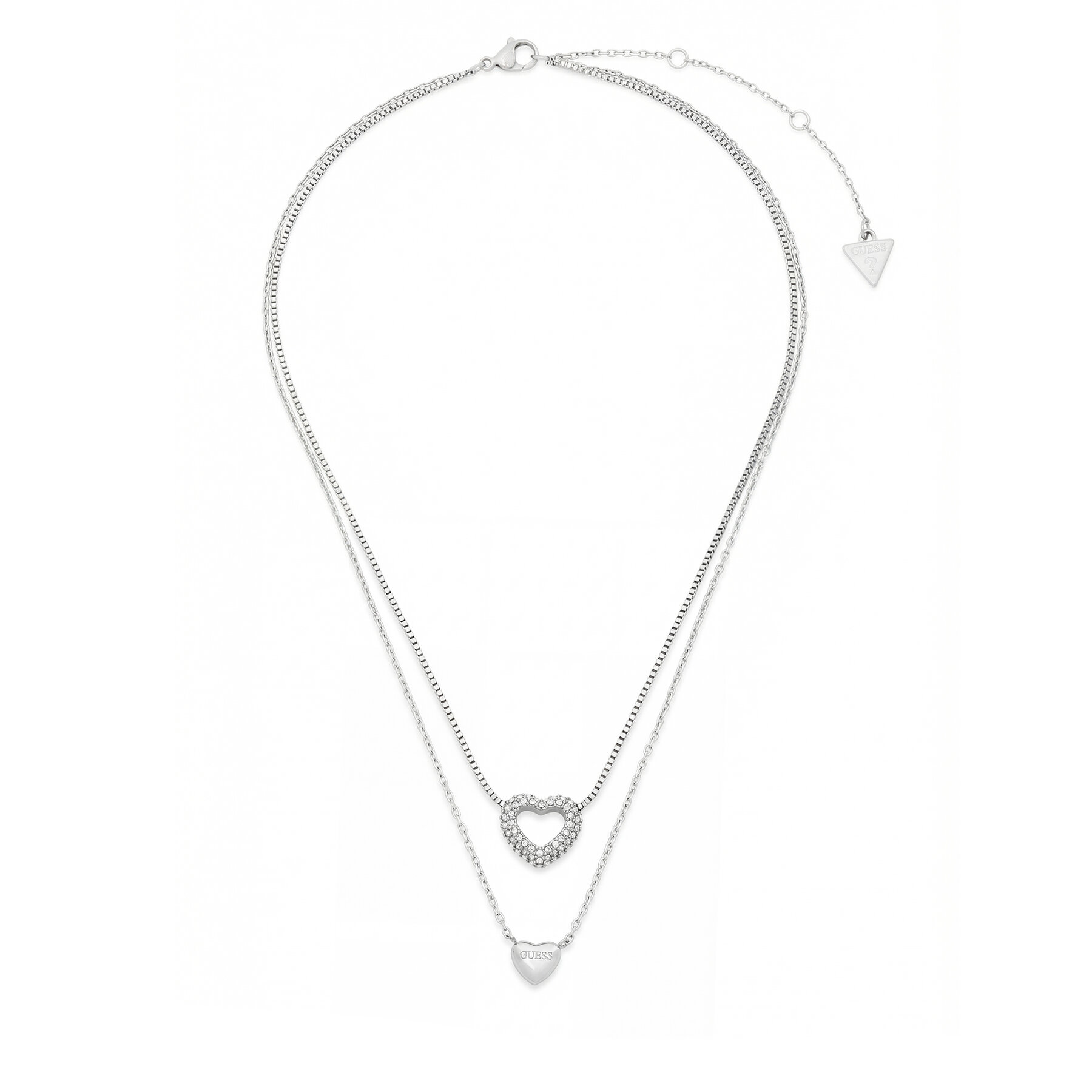 Nyaklánc Guess JUBN05 026JW Ezüst