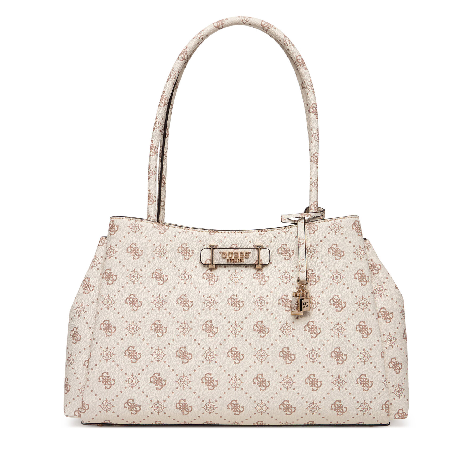 Damska Guess Torebka Écru Carrie Logo HWGP98 98220