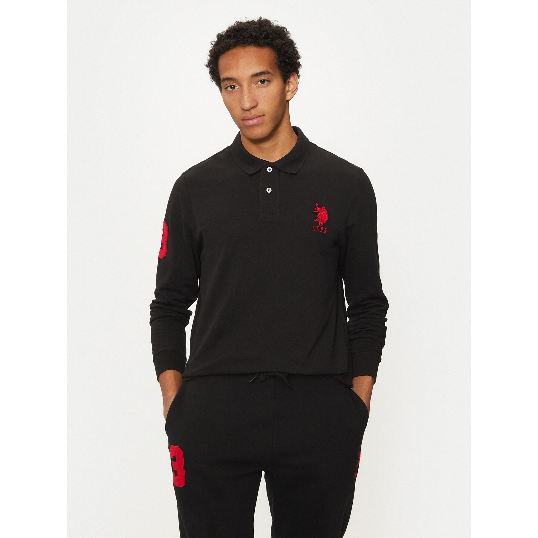 U.S. Polo Assn. U.S. Polo Assn. Polo MUP1935 Μαύρο Regular Fit