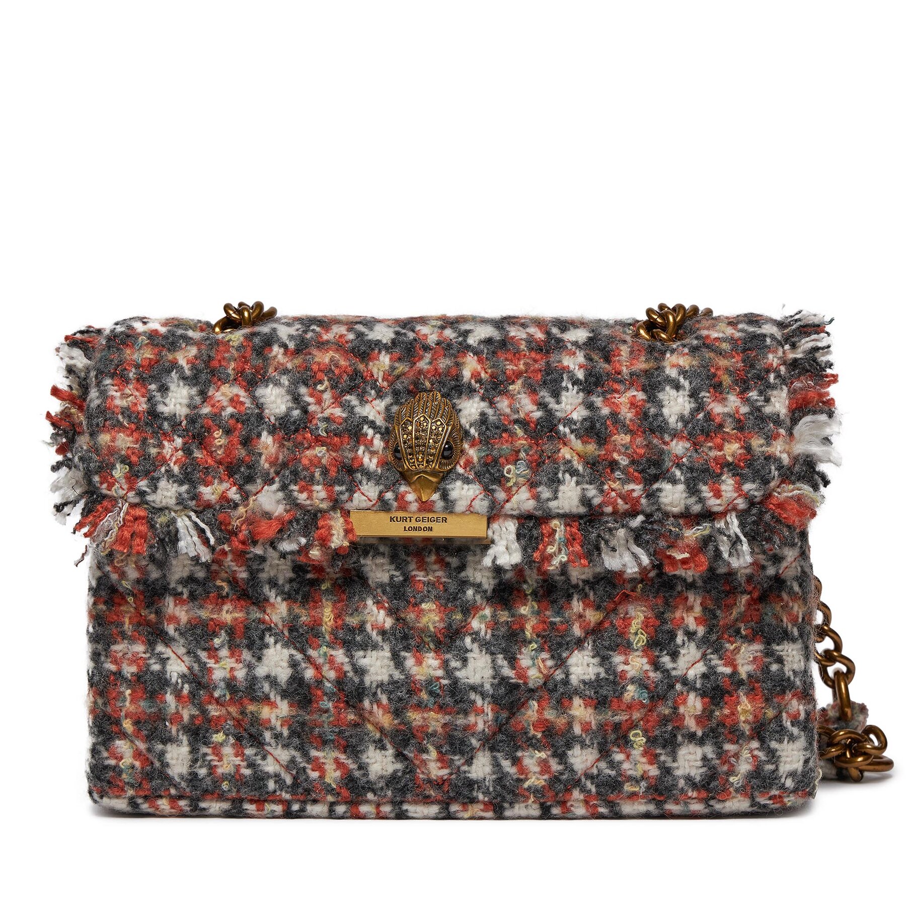 Táska Kurt Geiger 690-Tweed Kensington Bag 3614536609 Barna
