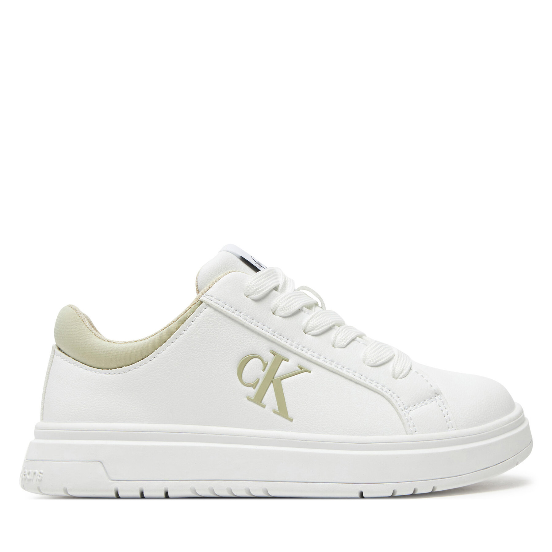 Dziecięce Sneakersy Calvin Klein Jeans, Rozmiar 31 Biały Low Cut Lace-Up Sneaker V3X9-81058-1464 M