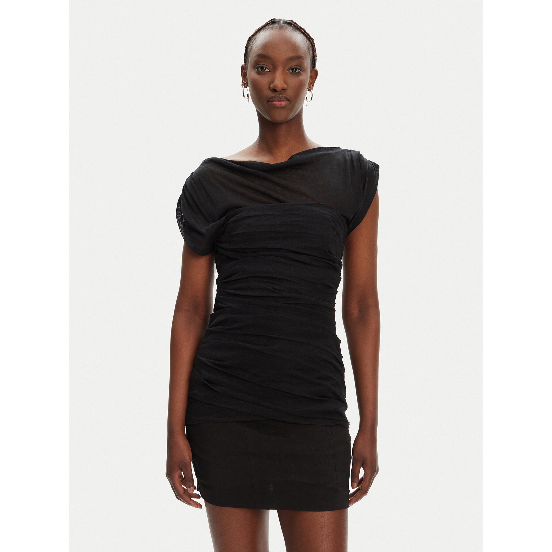 PINKO Coctailkleid Discoland 104872 A2GF Schwarz Slim Fit