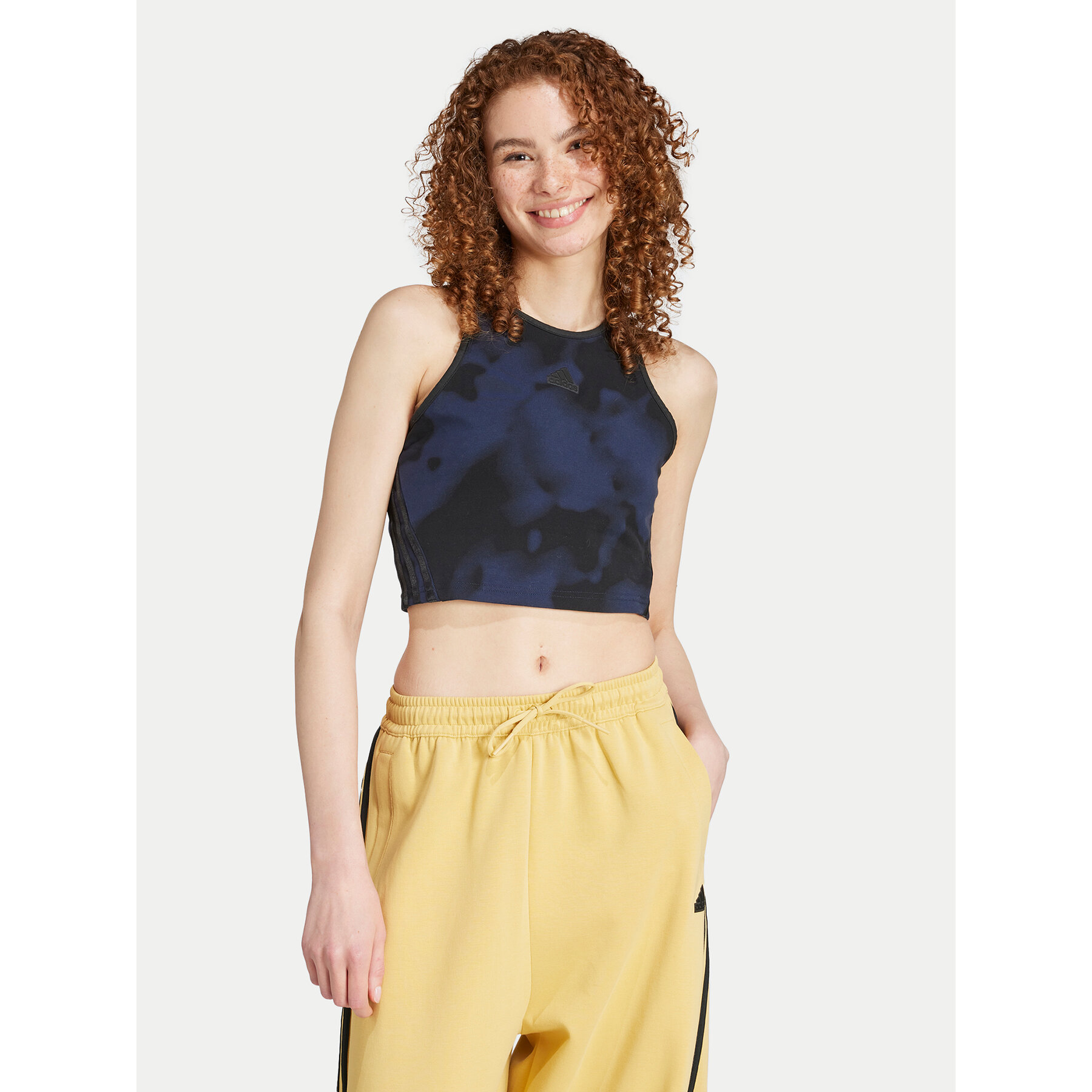 adidas Τοπ Future Icons 3-Stripes IW5299 Σκούρο μπλε Slim Fit