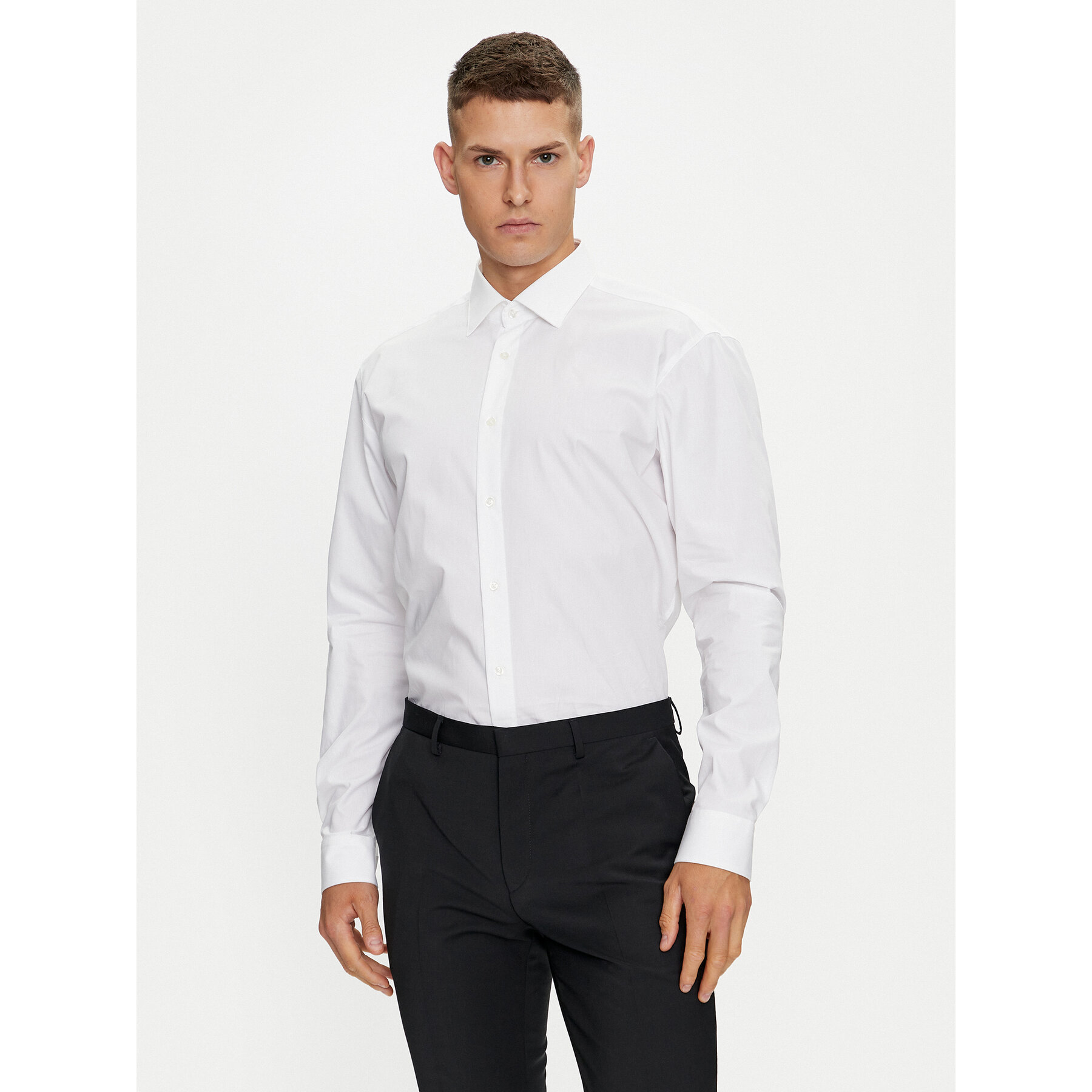 Hugo Hemd Valerio 50519812 Weiß Modern Fit