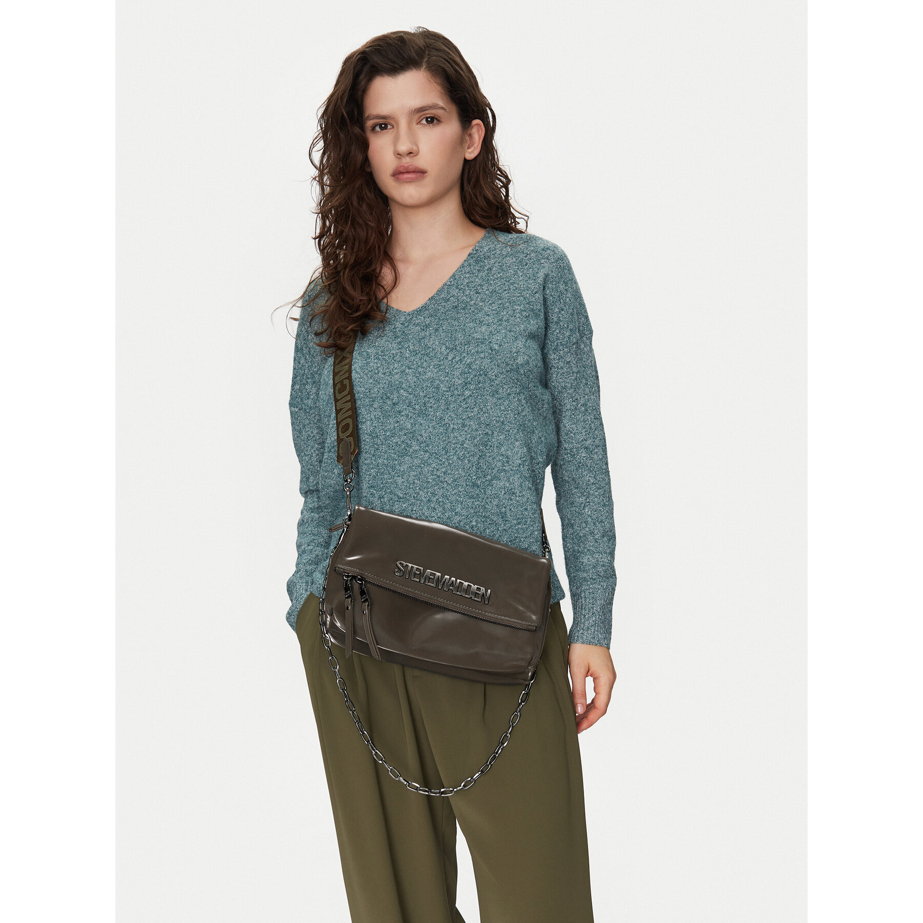 Дамска чанта Steve Madden Bfin-V SM13001558 Зелен