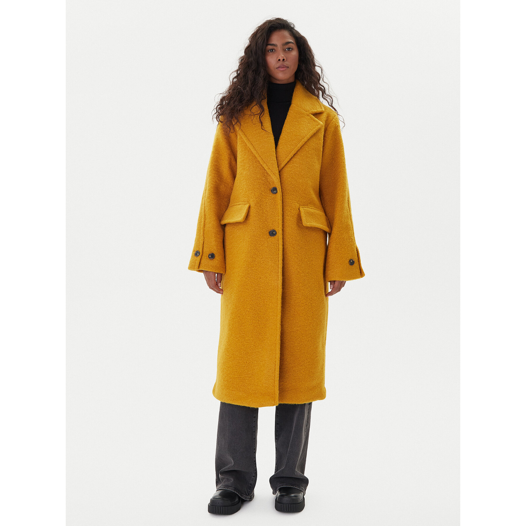 Vero Moda Wintermantel Anny Jolie 10333555 Gelb Regular Fit